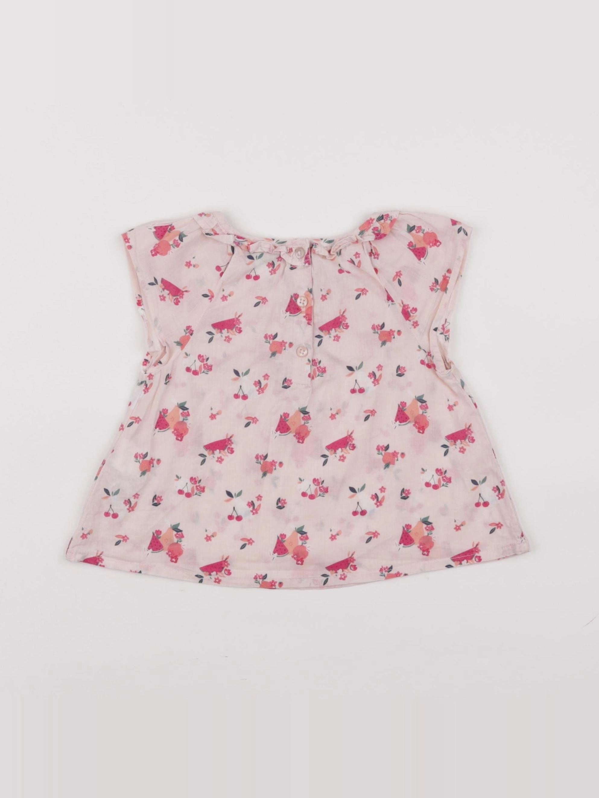 Tape à l'oeil - blouse rose - 9 mois