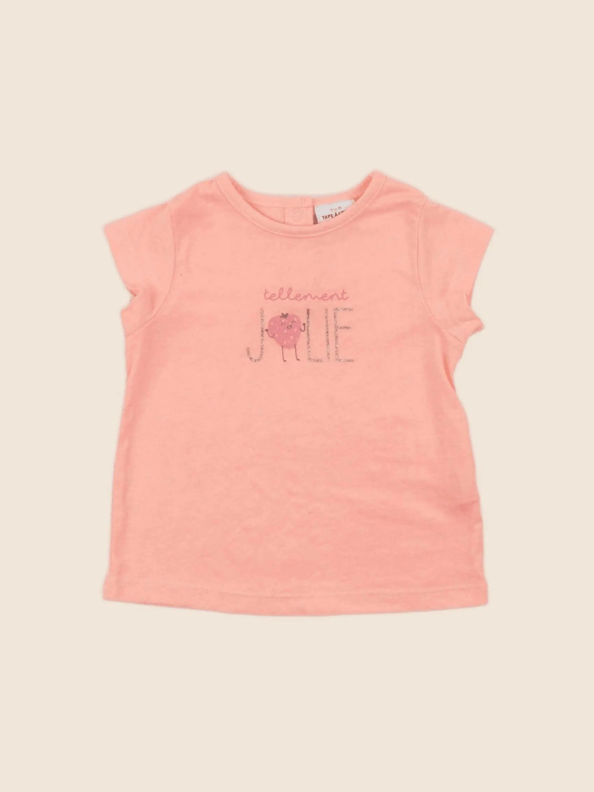 Tape à l'oeil - tee-shirt rose - 9 mois
