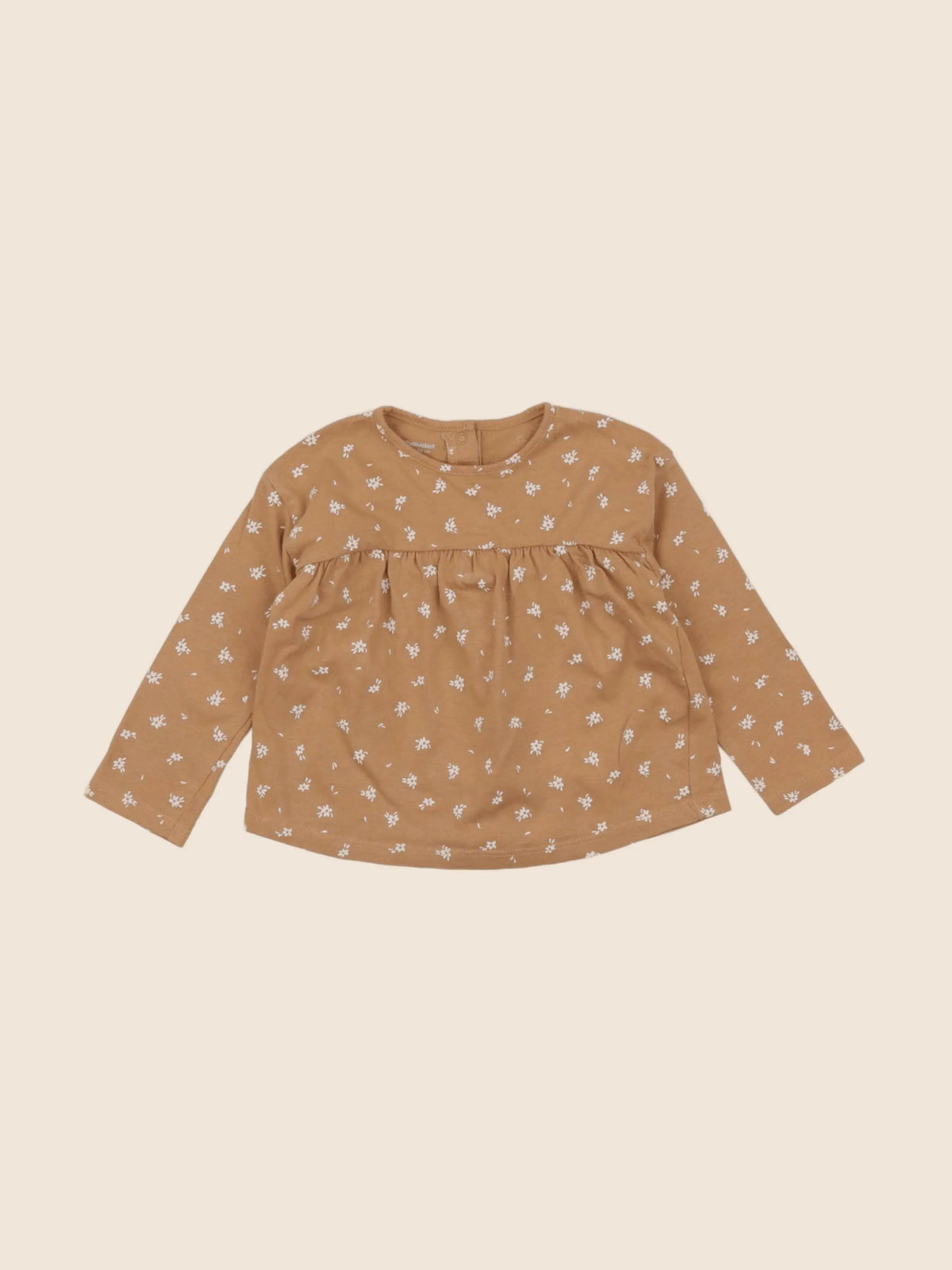 Vertbaudet - tee-shirt marron - 12 mois
