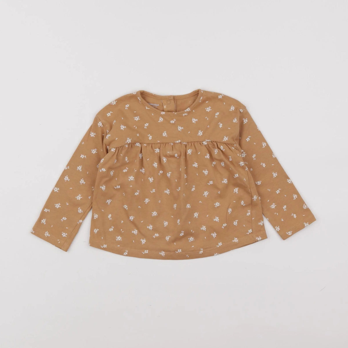 Vertbaudet - tee-shirt marron - 12 mois