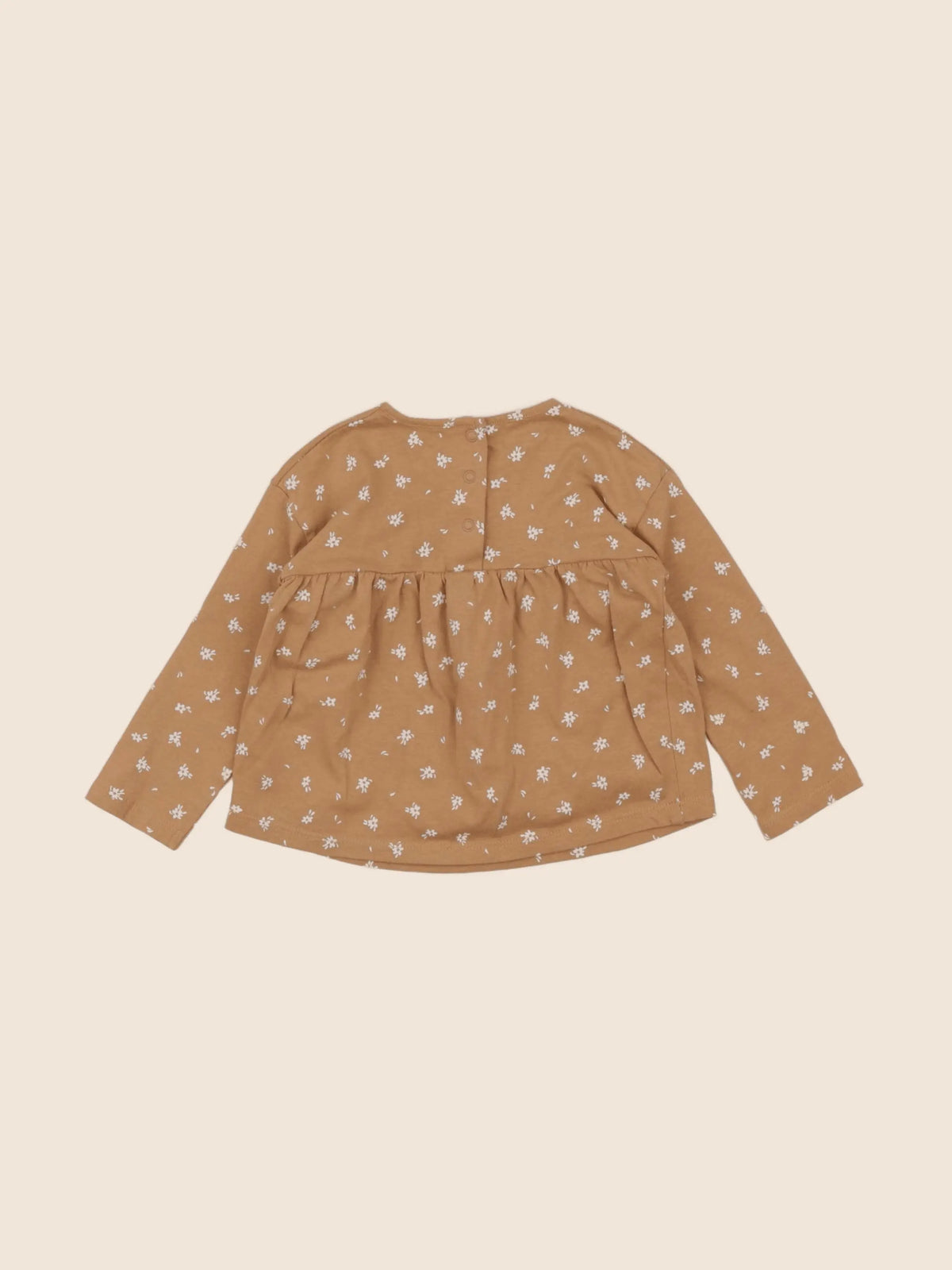 Vertbaudet - tee-shirt marron - 12 mois
