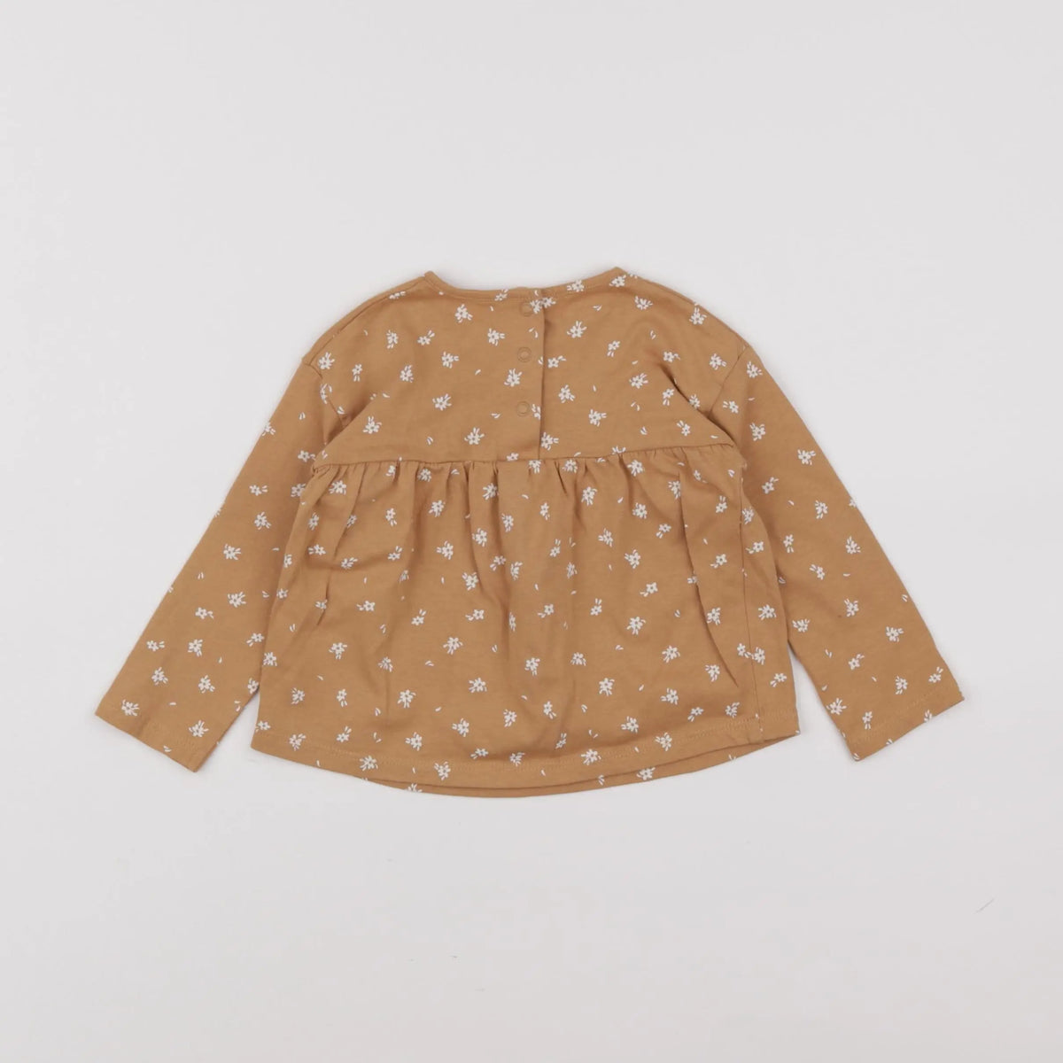 Vertbaudet - tee-shirt marron - 12 mois