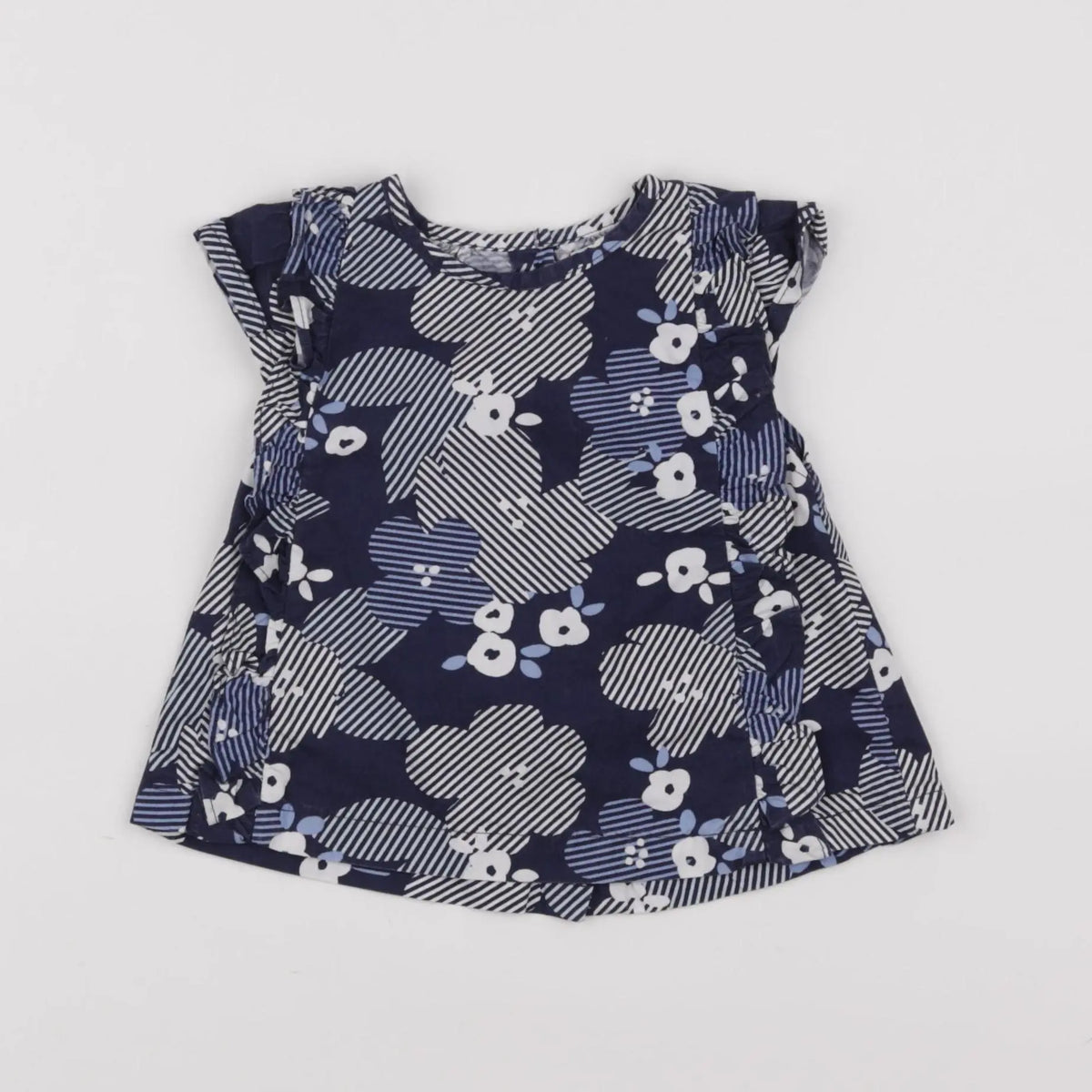 Vertbaudet - robe bleu - 12 mois
