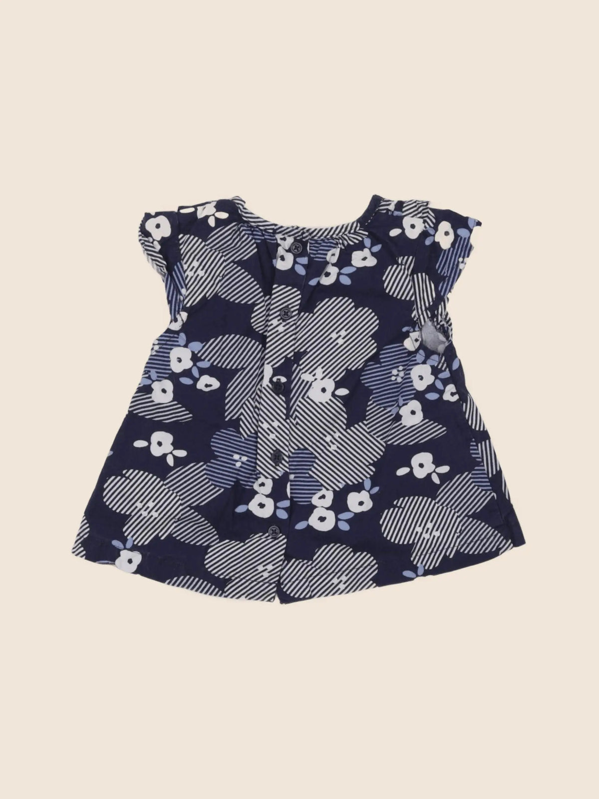 Vertbaudet - robe bleu - 12 mois