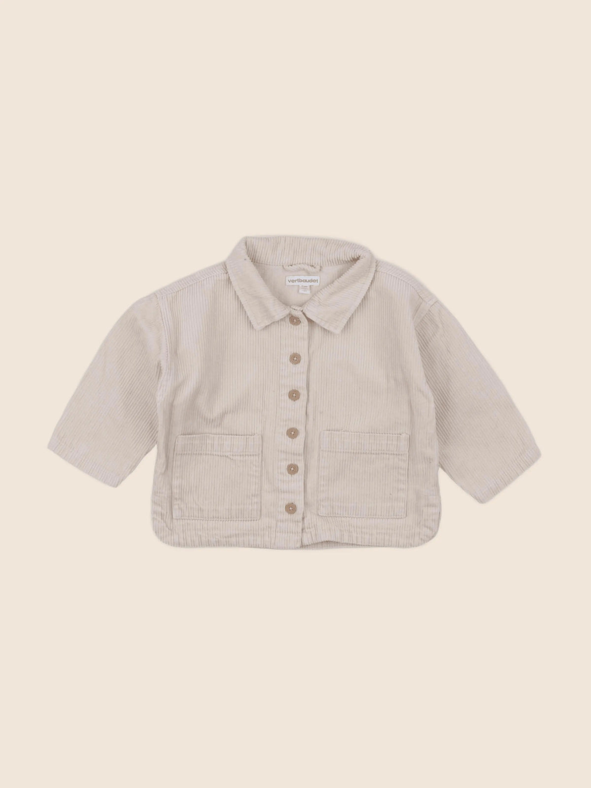Vertbaudet - chemise beige - 18 mois