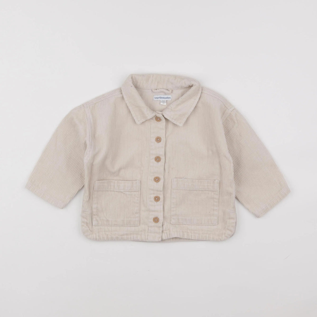 Vertbaudet - chemise beige - 18 mois