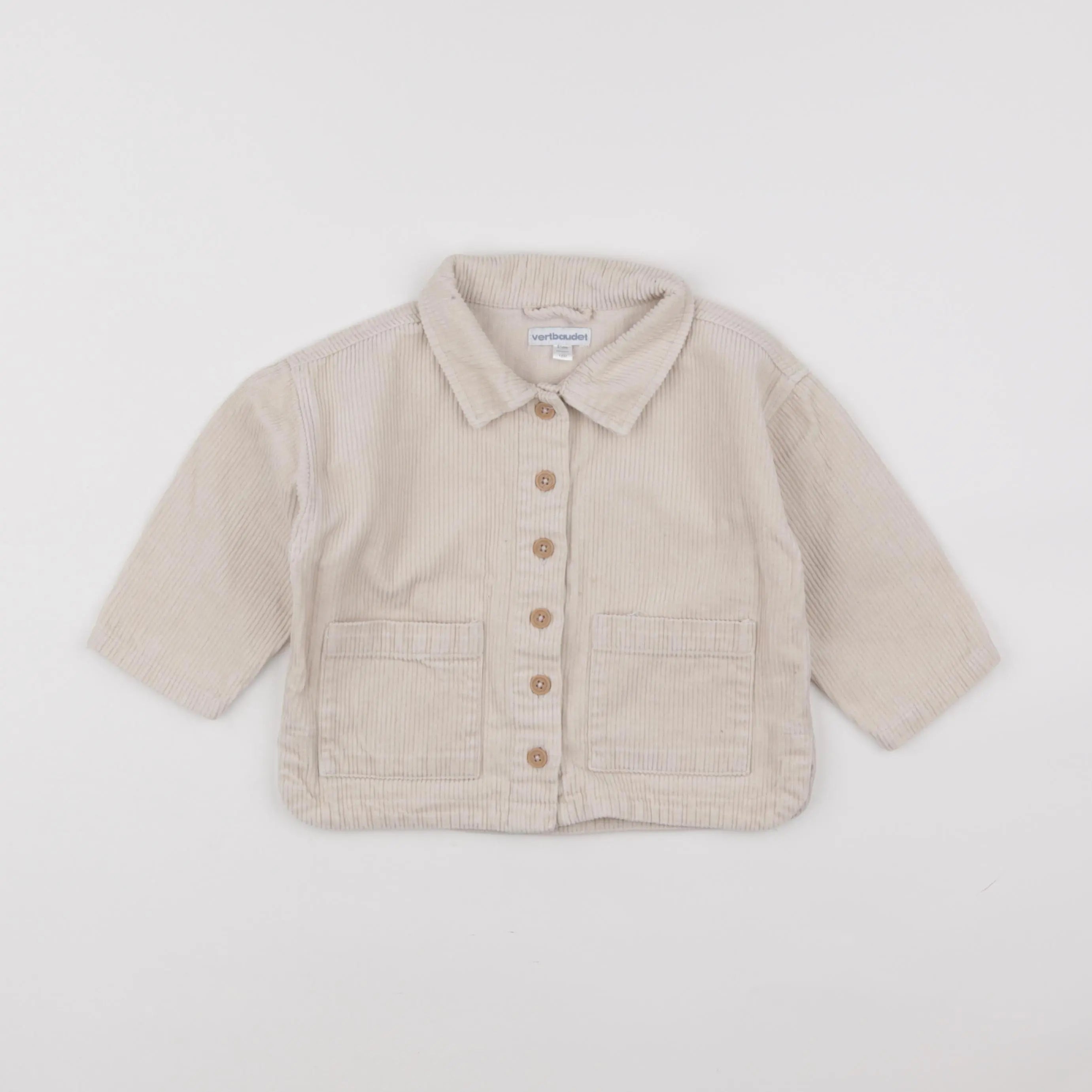 Vertbaudet - chemise beige - 18 mois