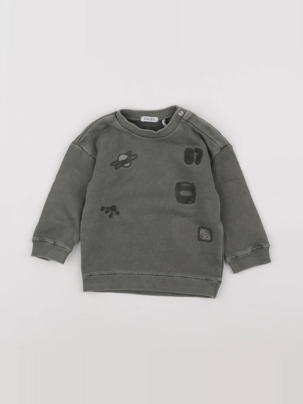 IKKS - sweat vert - 12 mois
