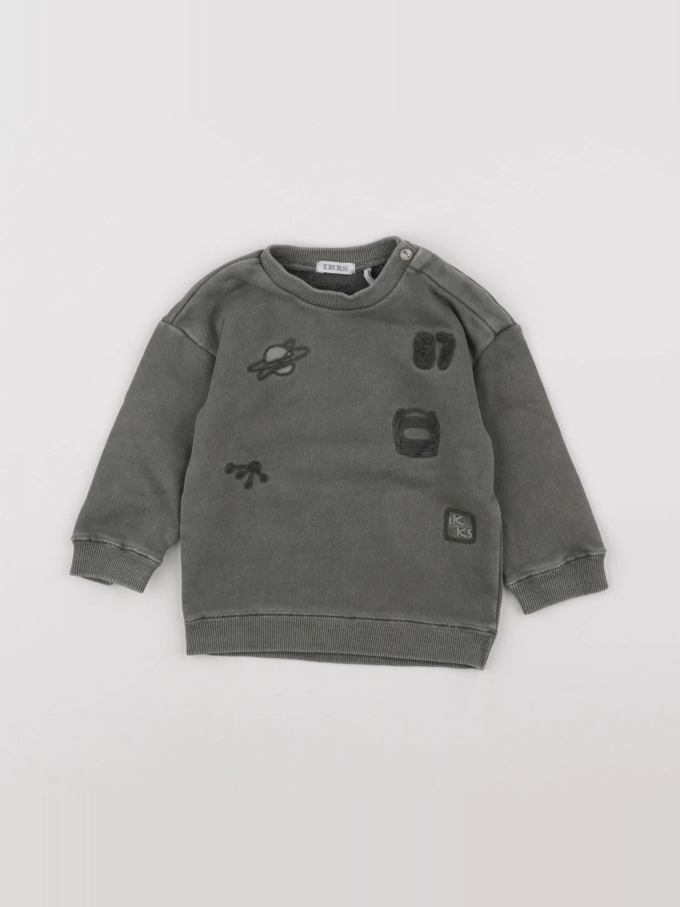 IKKS - sweat vert - 12 mois