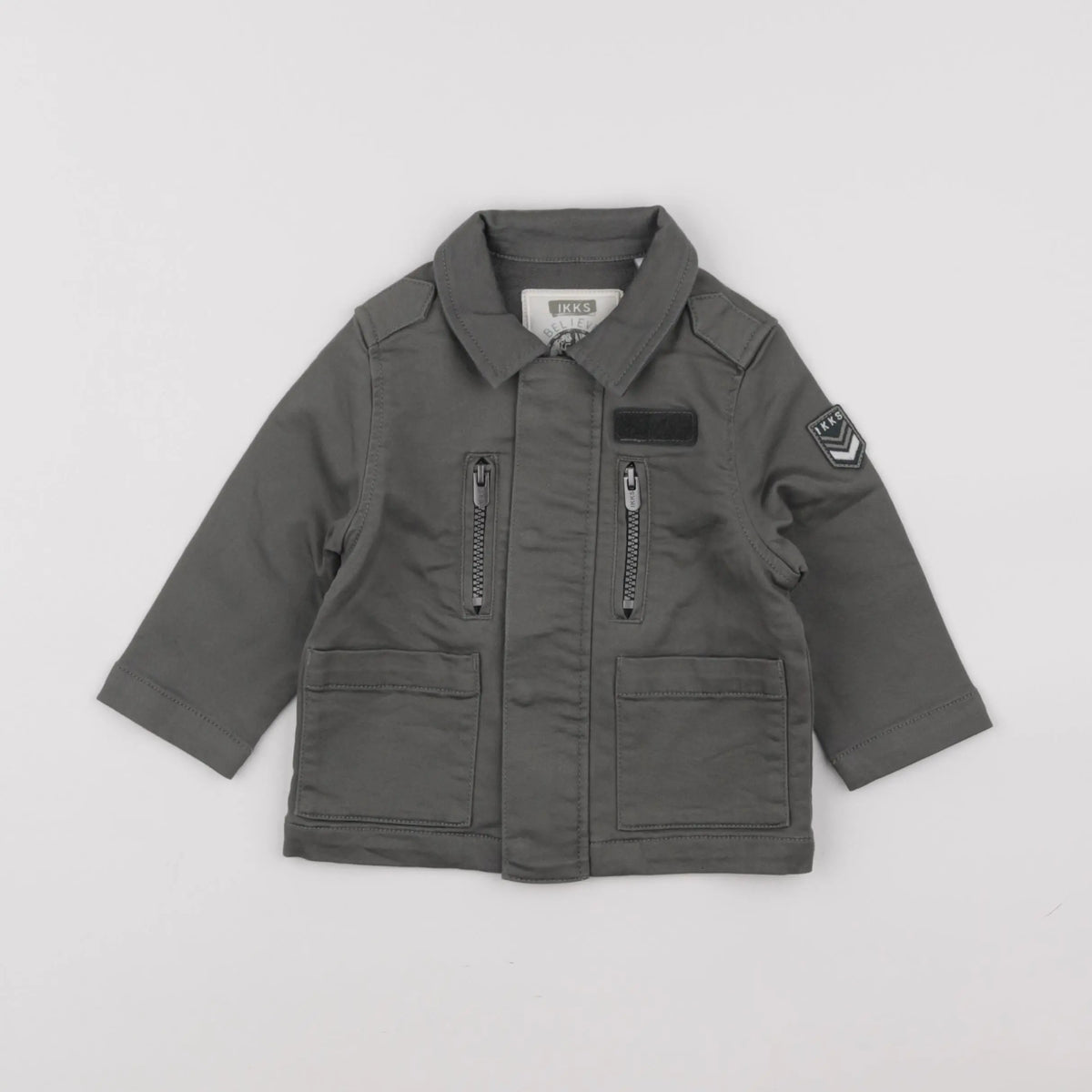 IKKS - veste imprimé au dos vert - 12 mois