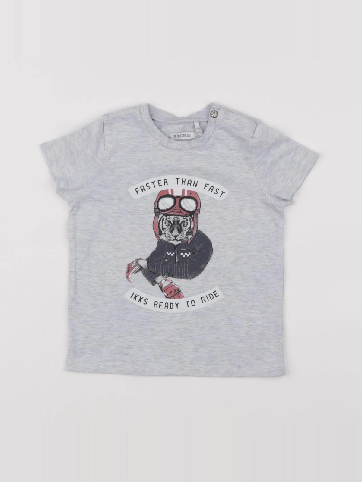 IKKS - tee-shirt gris - 18 mois
