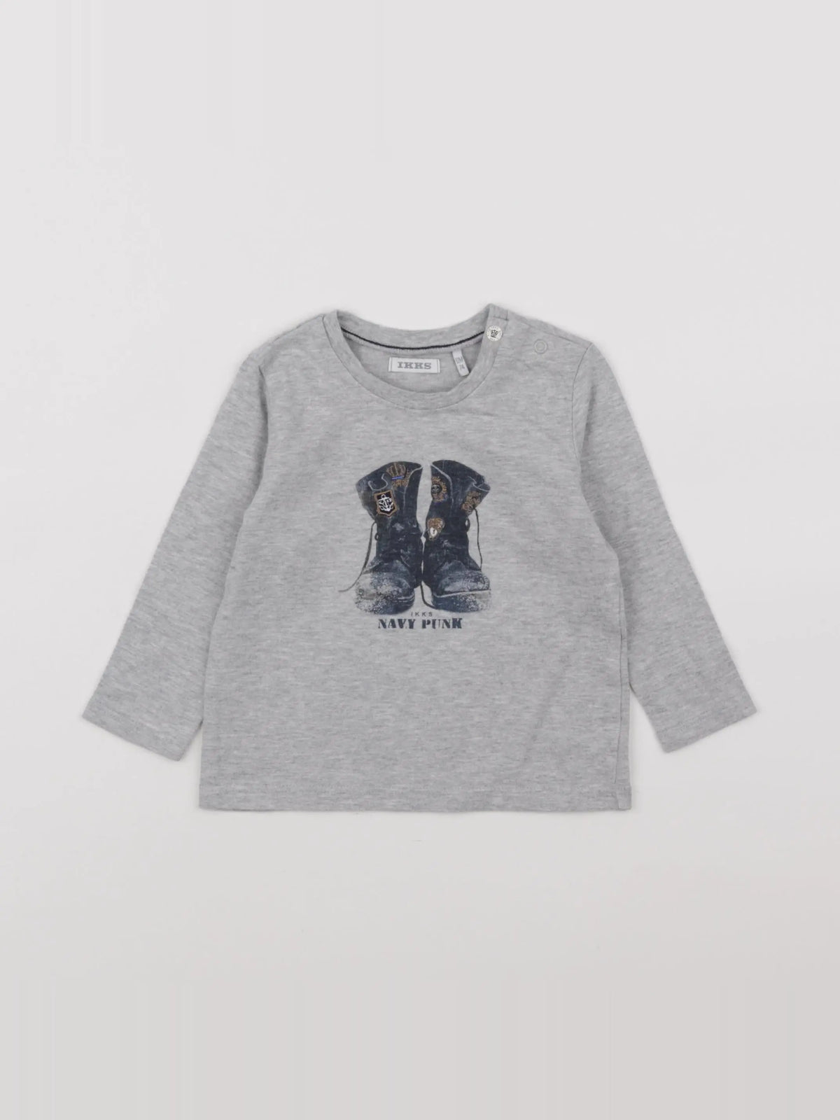 IKKS - tee-shirt gris - 12 mois