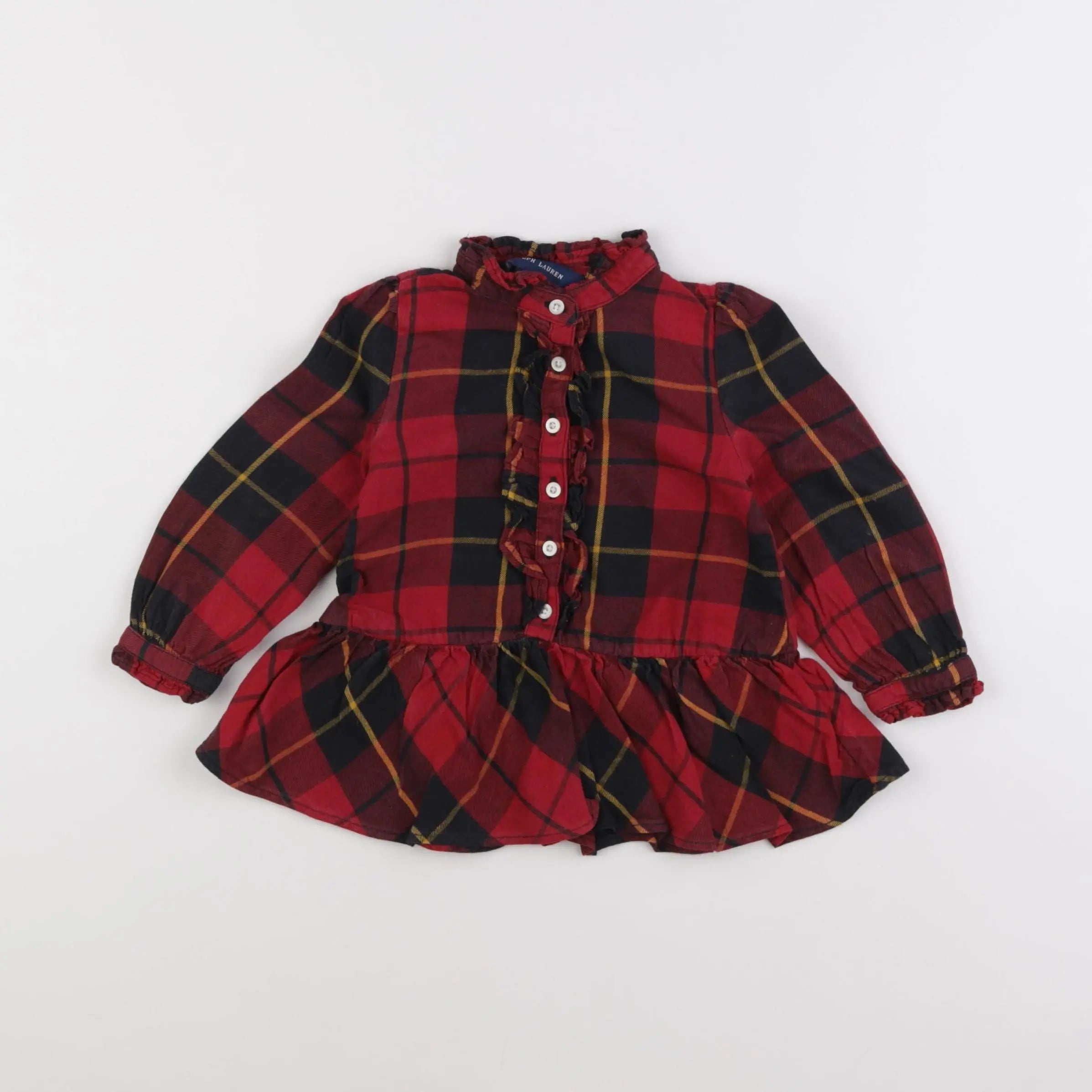 Ralph Lauren - blouse rouge - 18 mois