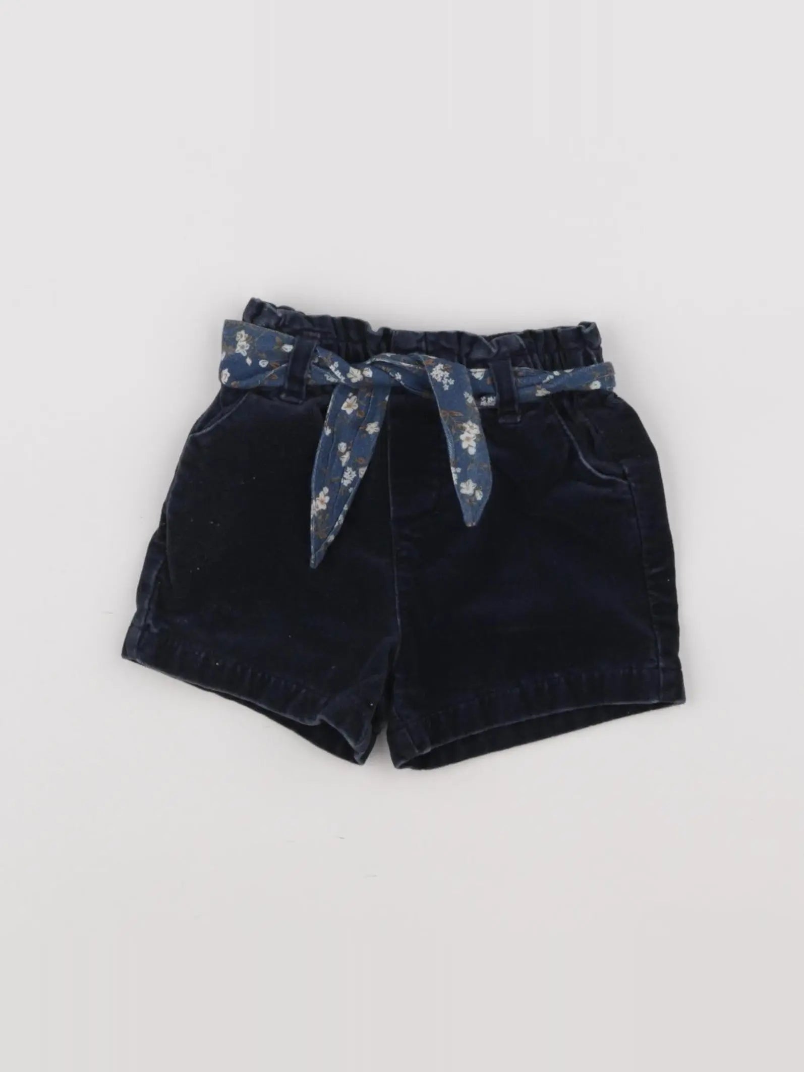 Vertbaudet - short bleu - 6/9 mois