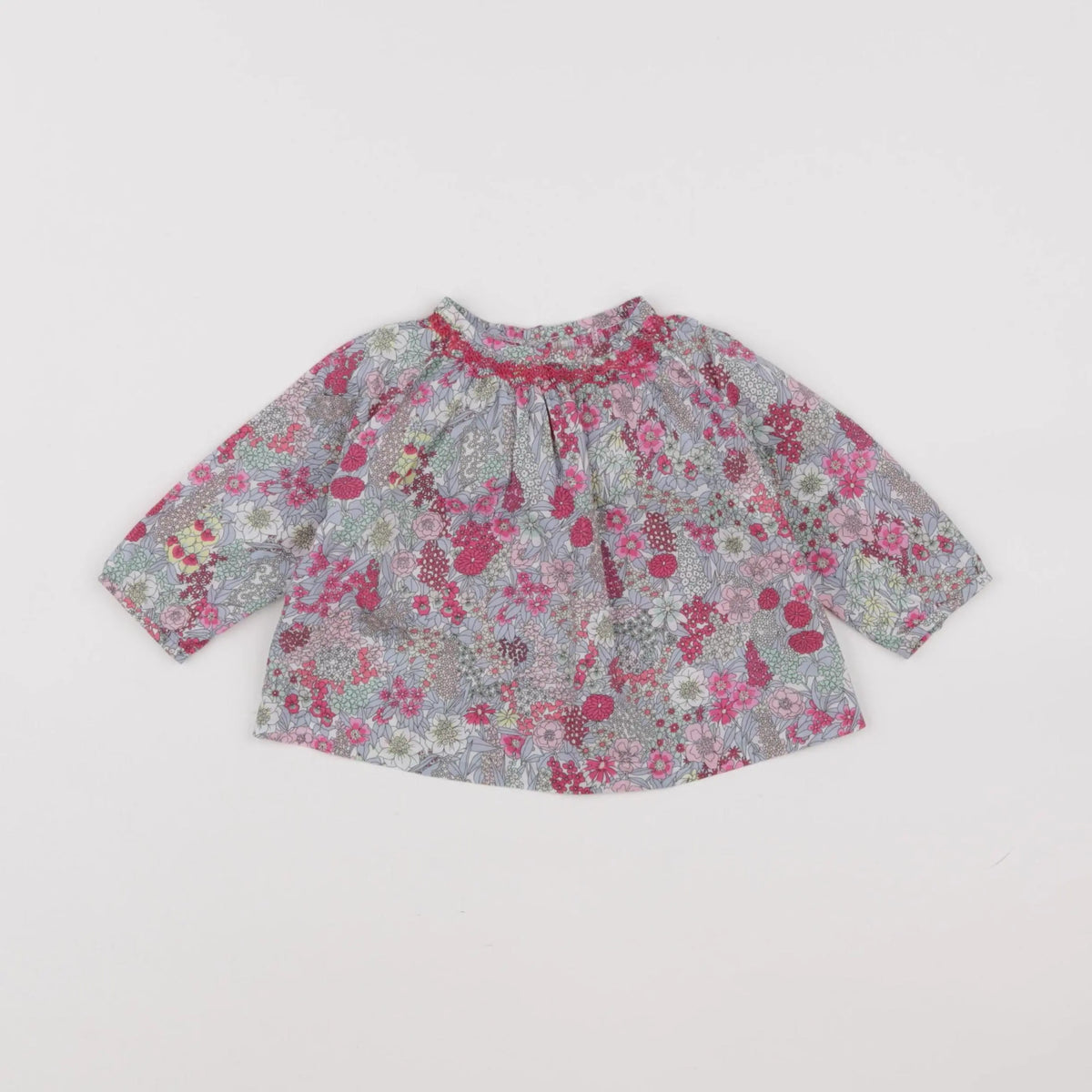 Jacadi - blouse liberty multicolore - 6 mois