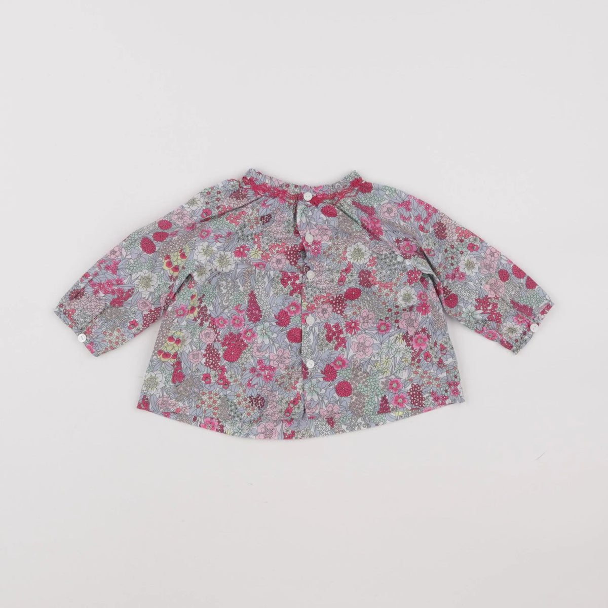 Jacadi - blouse liberty multicolore - 6 mois