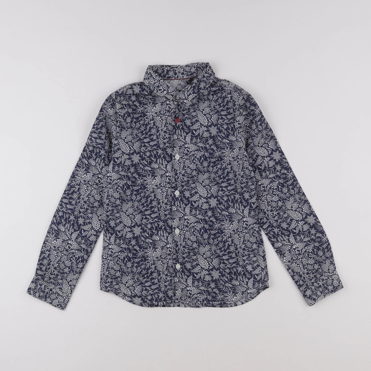 IKKS - chemise bleu, blanc - 8 ans