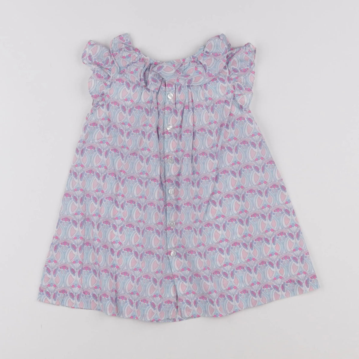 Jacadi - robe liberty bleu - 18 mois