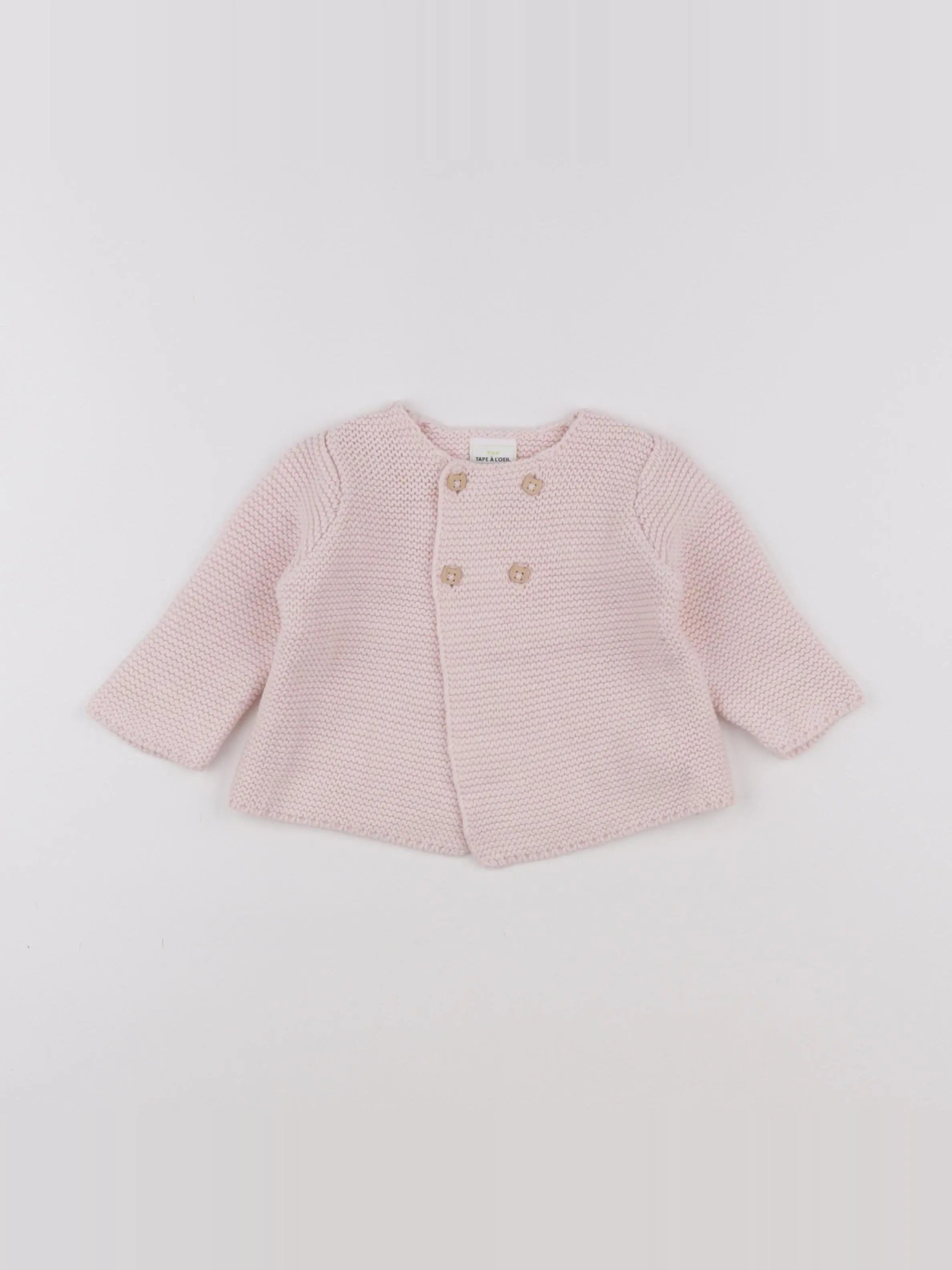 Tape à l'oeil - gilet rose - 6 mois