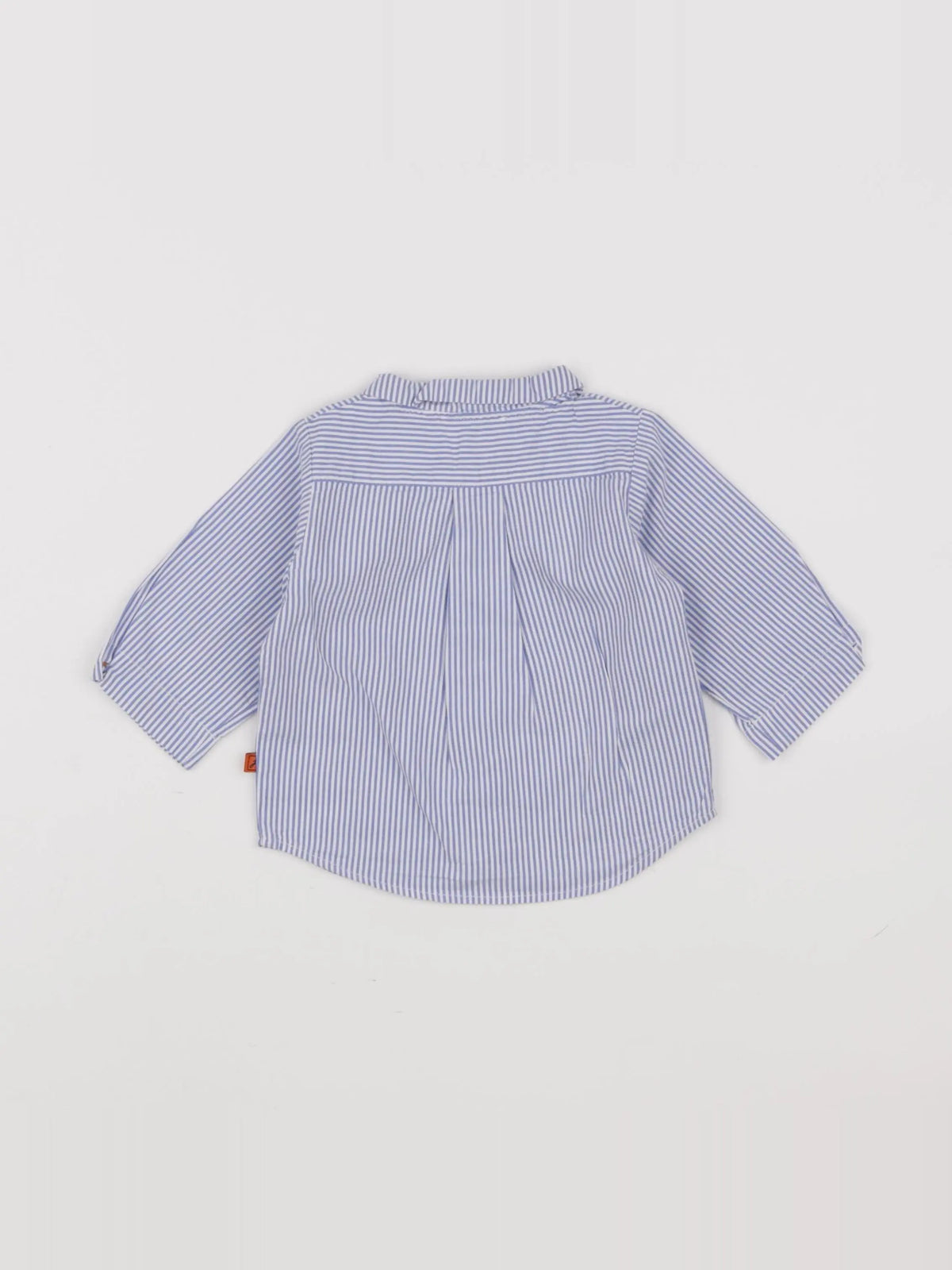 Jacadi - chemise blanc, bleu - 6 mois