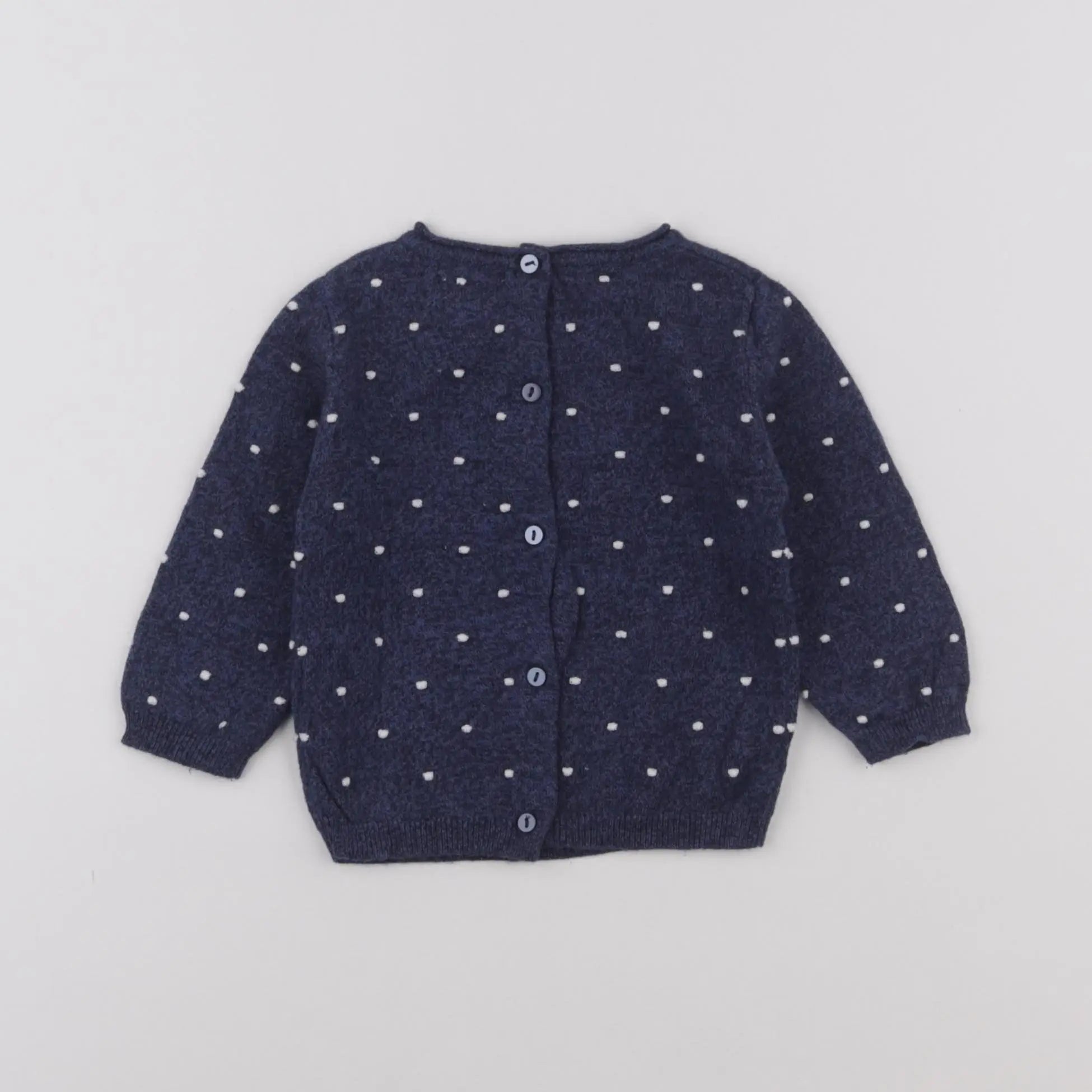 Vertbaudet - pull bleu - 6 mois