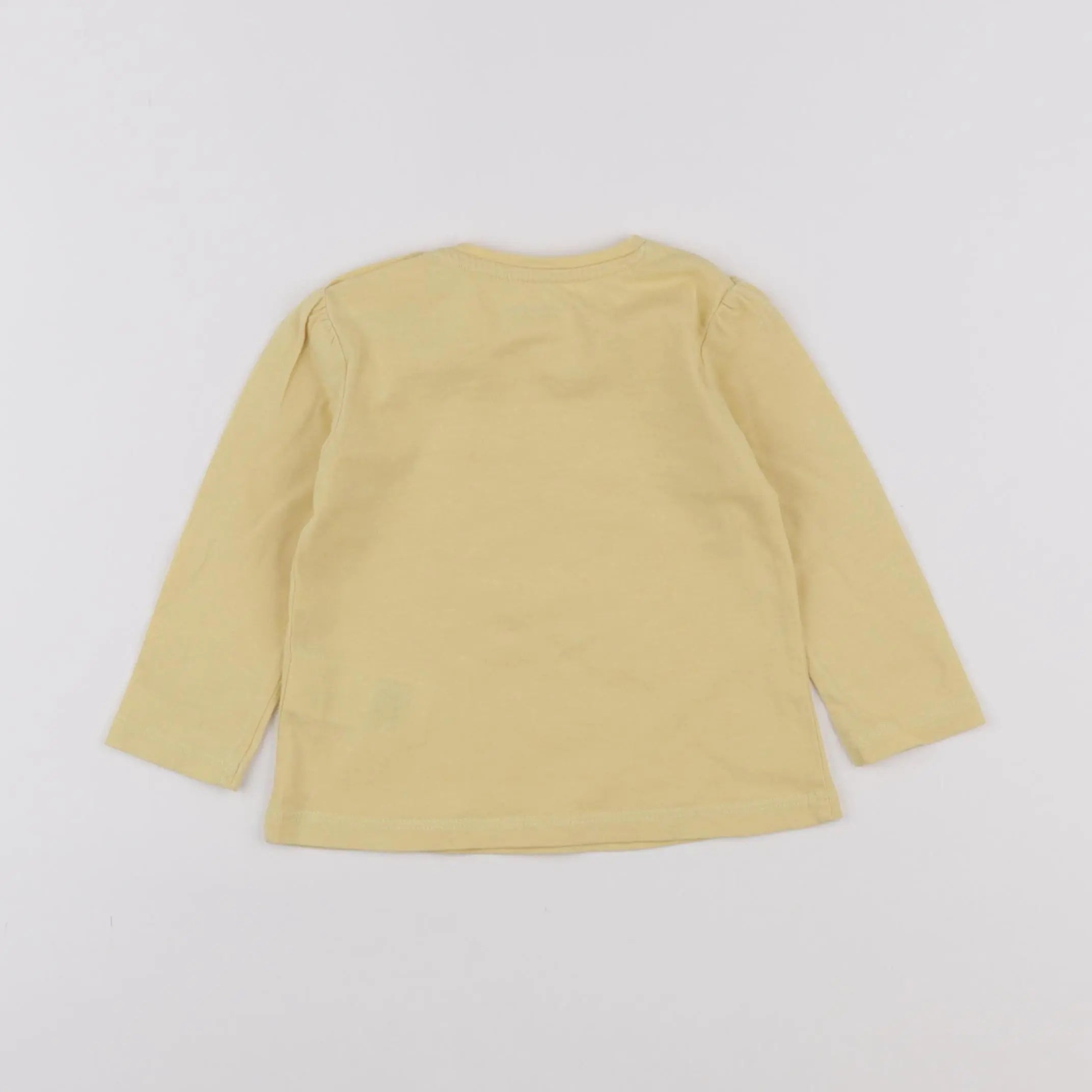 Vertbaudet - tee-shirt jaune - 9 mois