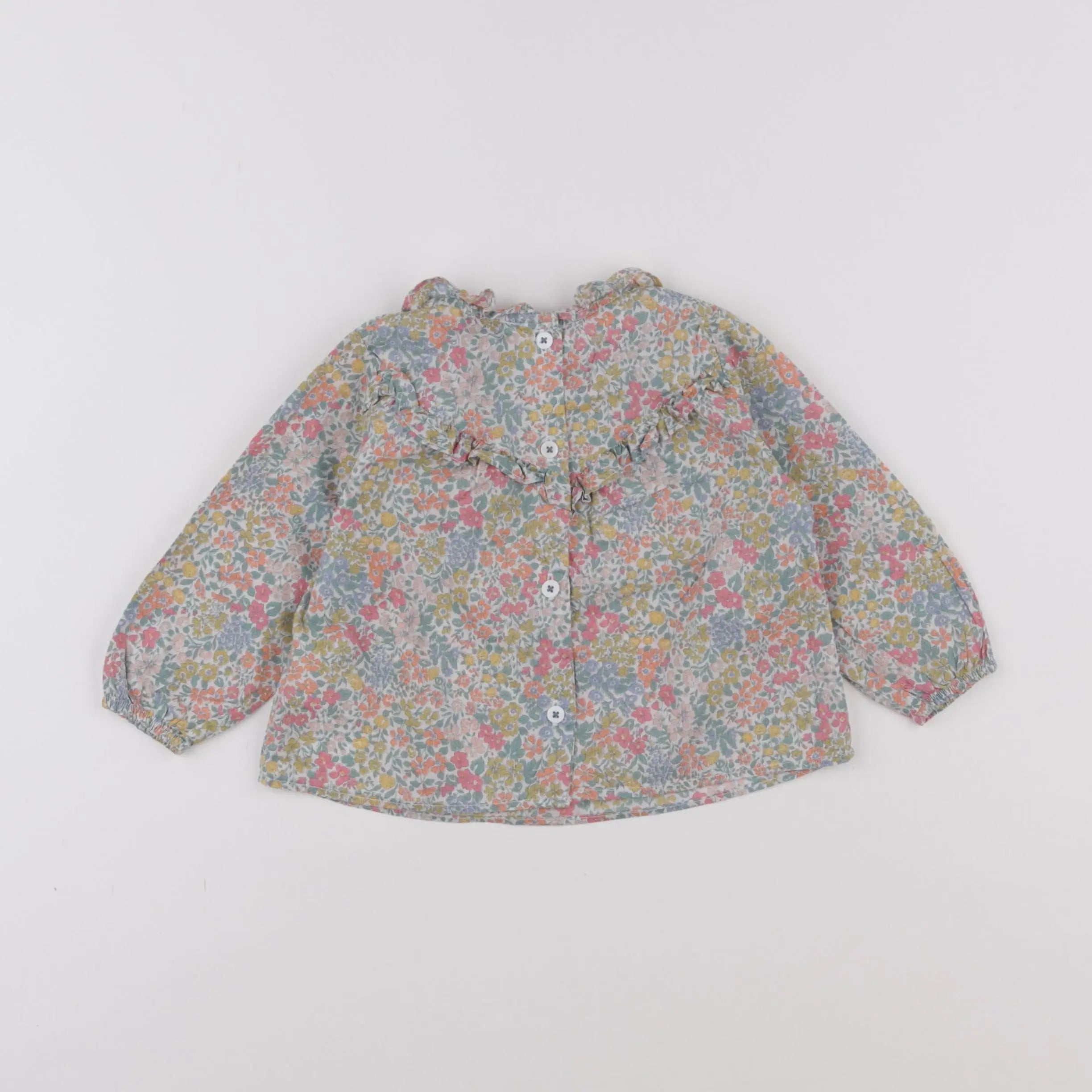 Cyrillus - blouse multicolore - 18 mois