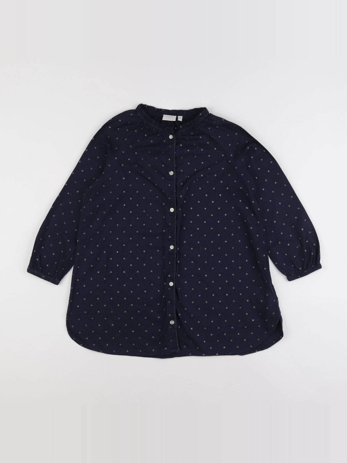 Cyrillus - blouse bleu, or - 8 ans