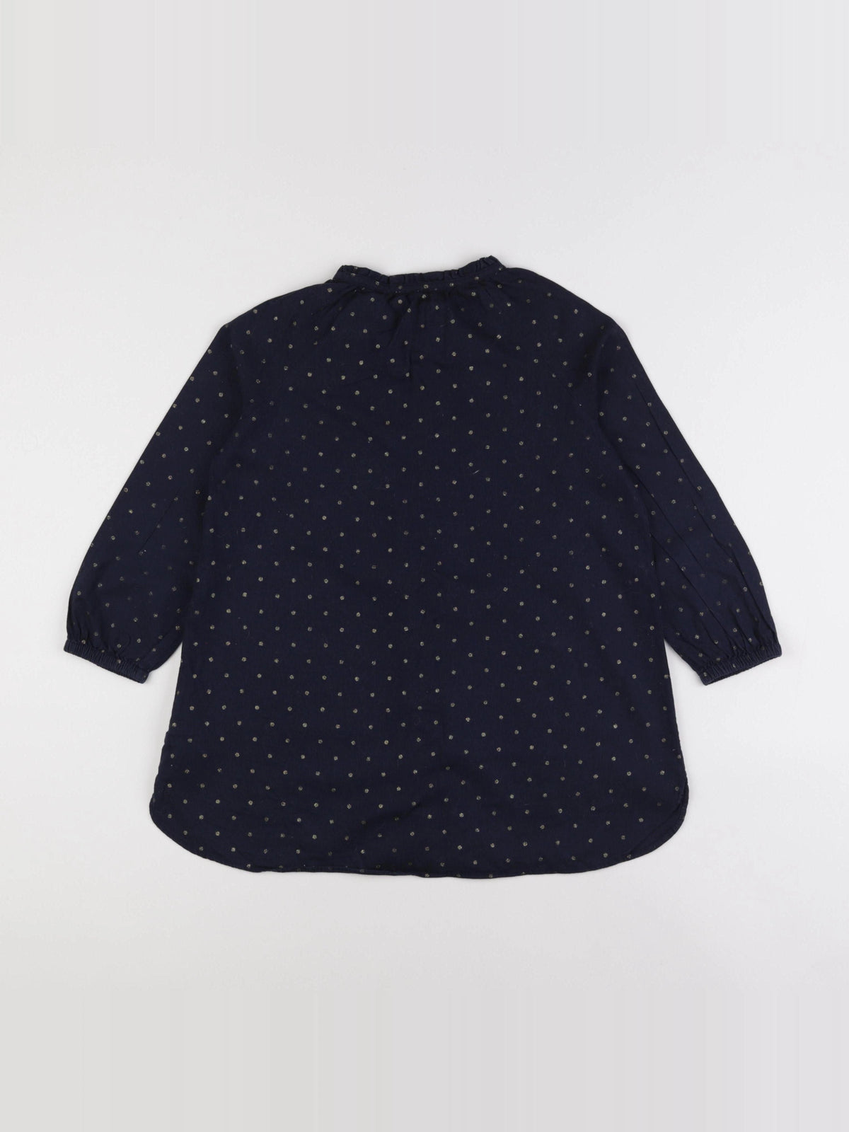 Cyrillus - blouse bleu, or - 8 ans