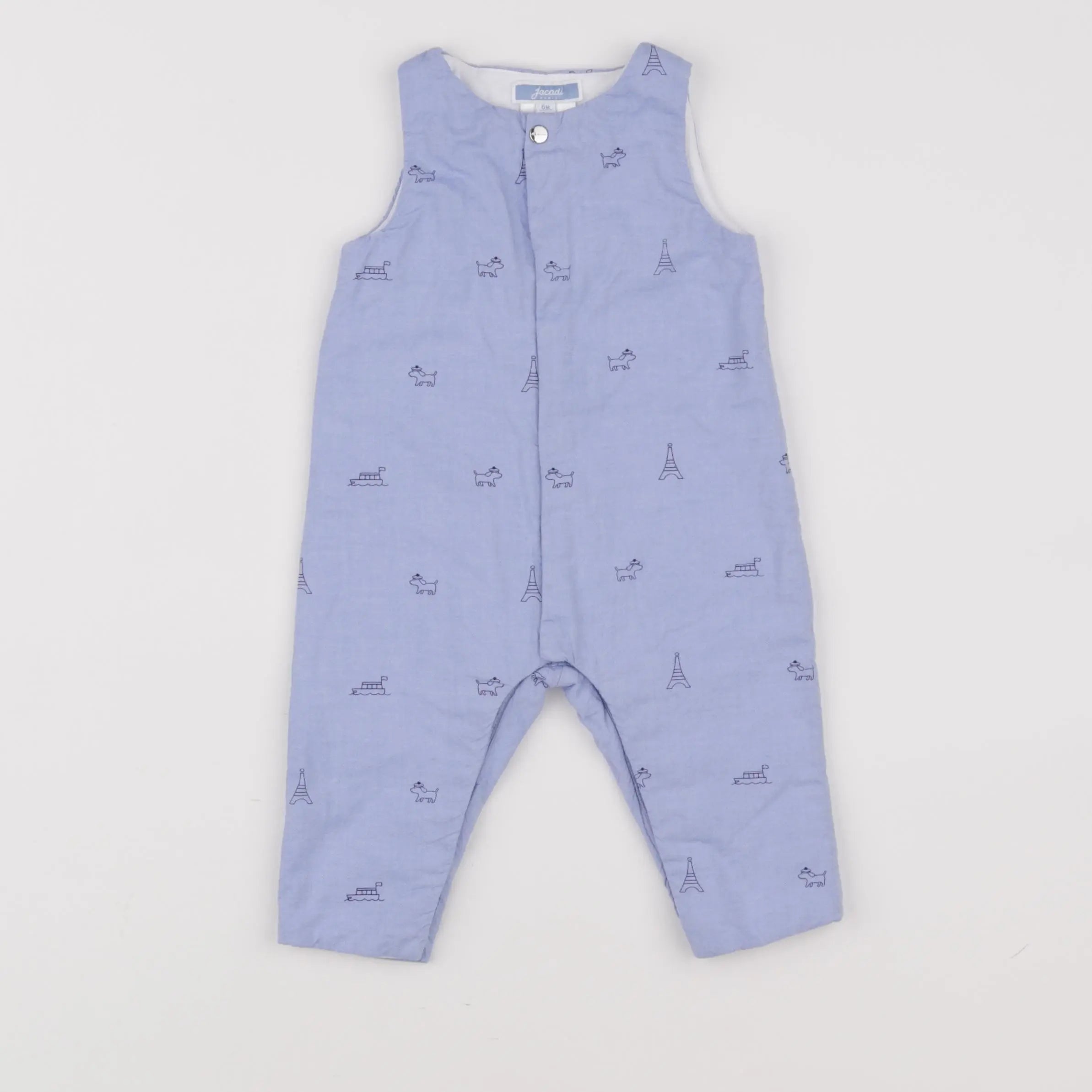 Jacadi - combinaison bleu - 6 mois
