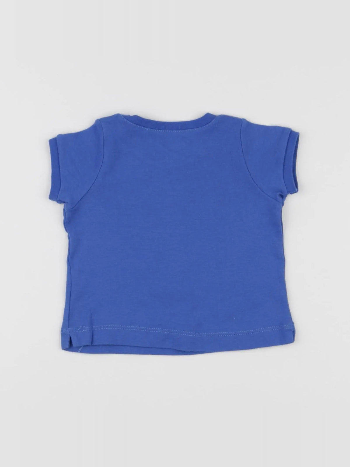 Petit Bateau - tee-shirt bleu - 6 mois