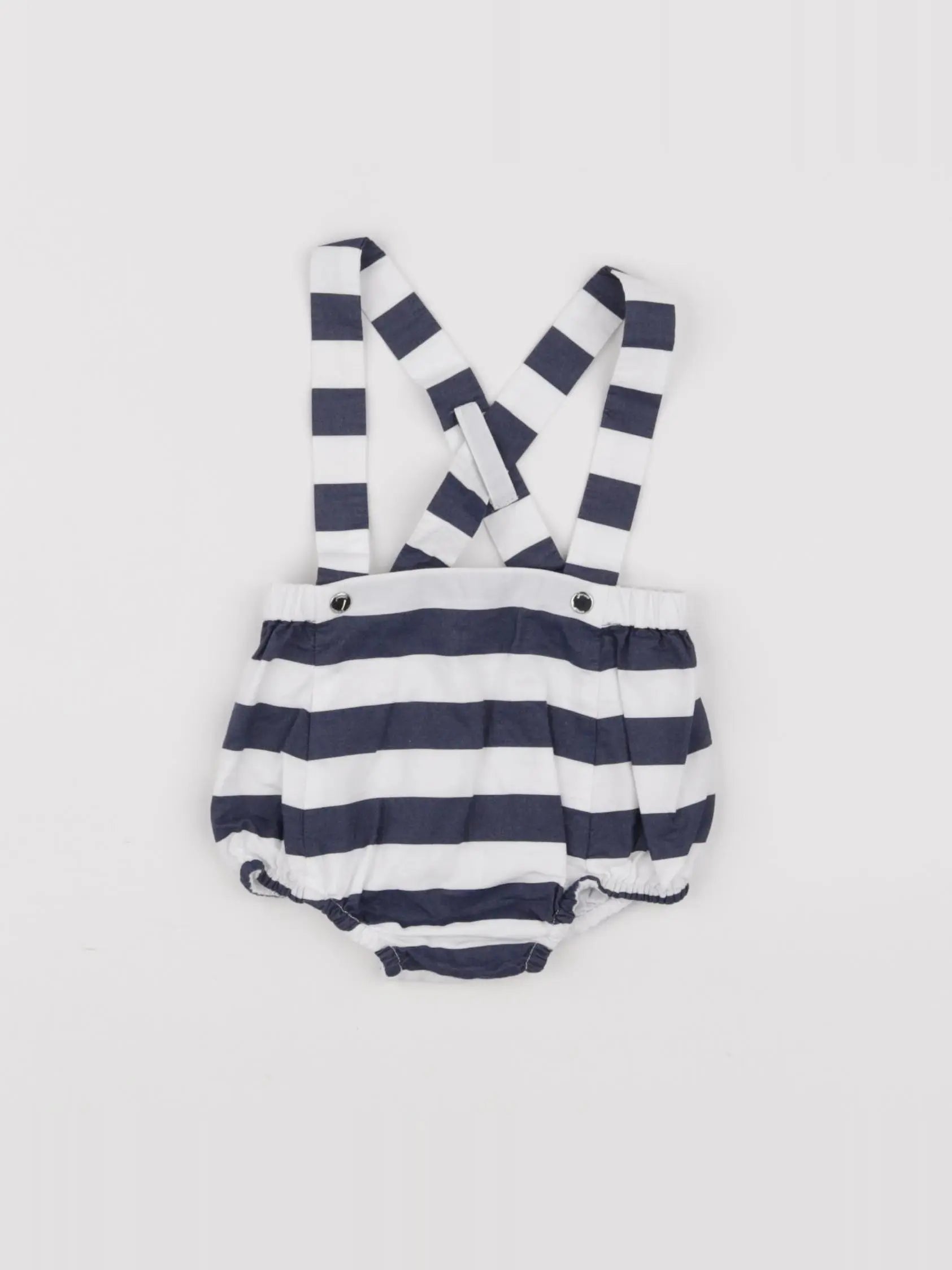 Jacadi - bloomer blanc, bleu - 3 mois