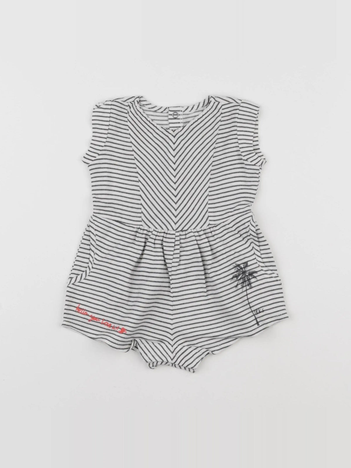 IKKS - combinaison blanc, gris - 6 mois