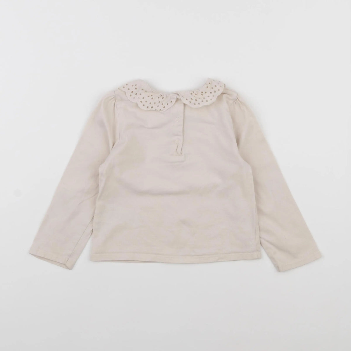 Vertbaudet - tee-shirt beige - 2 ans