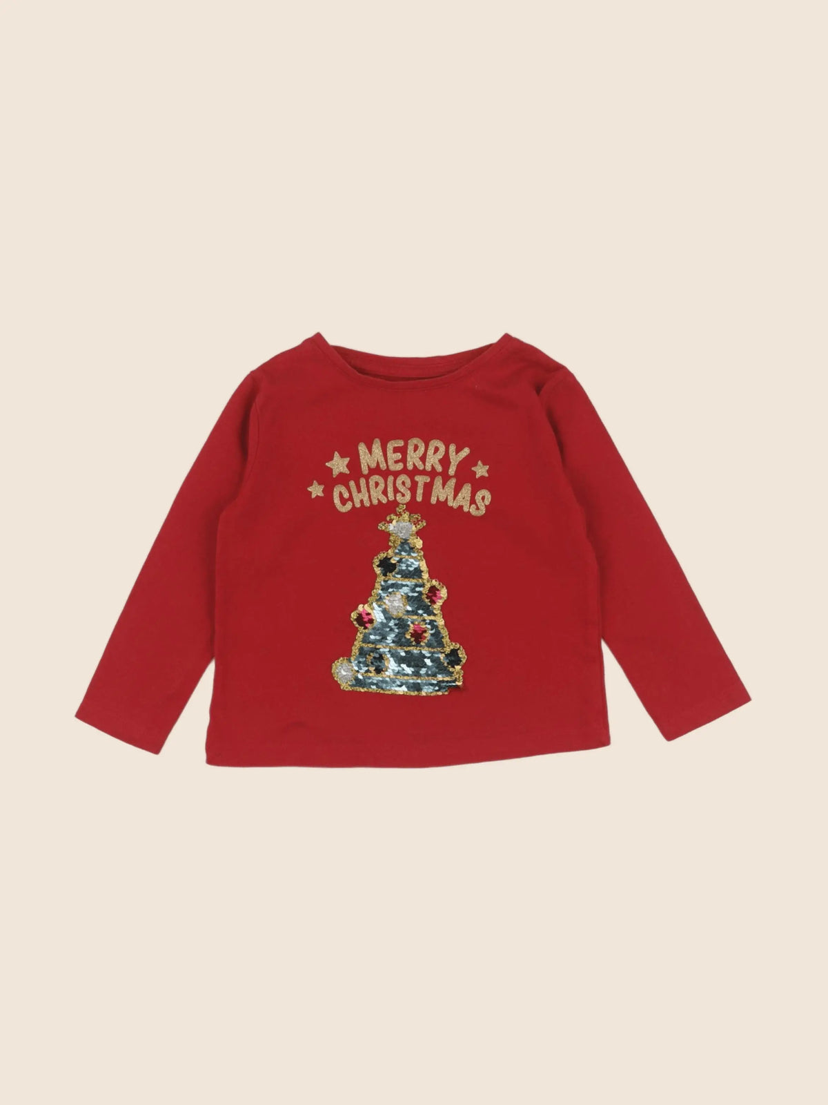 Vertbaudet - tee-shirt rouge - 2 ans