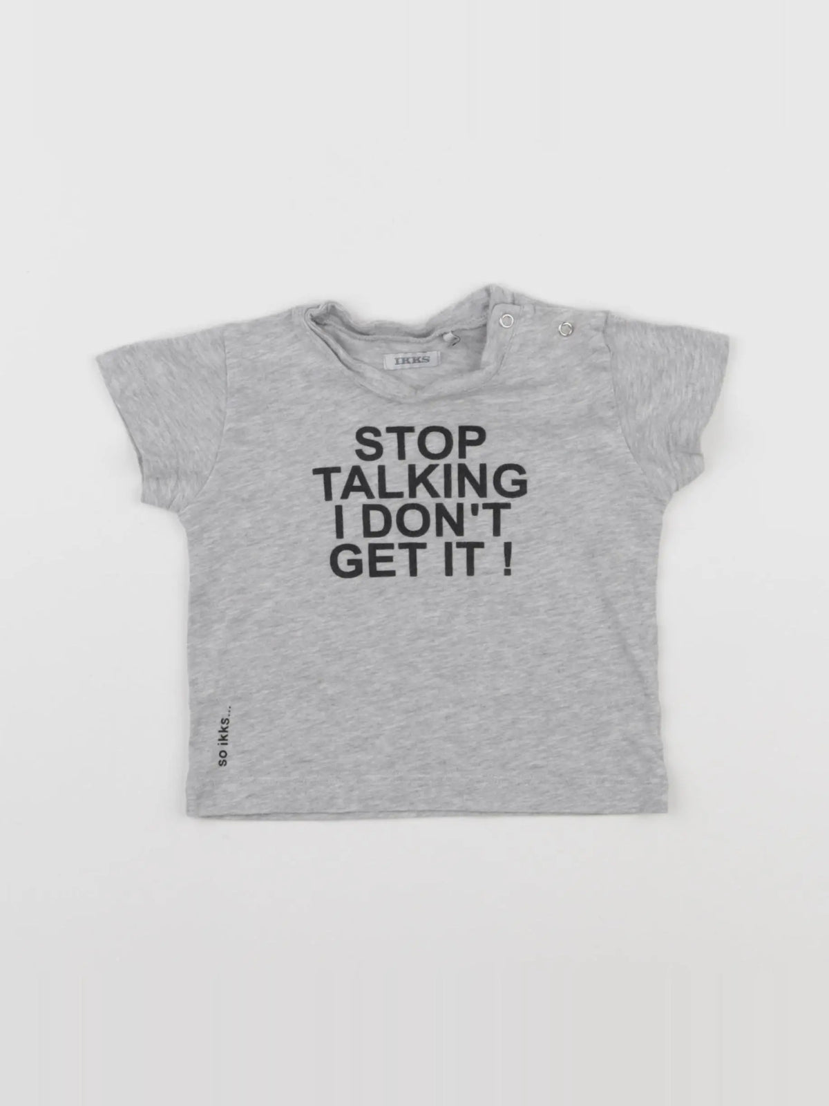 IKKS - tee-shirt gris - 6 mois