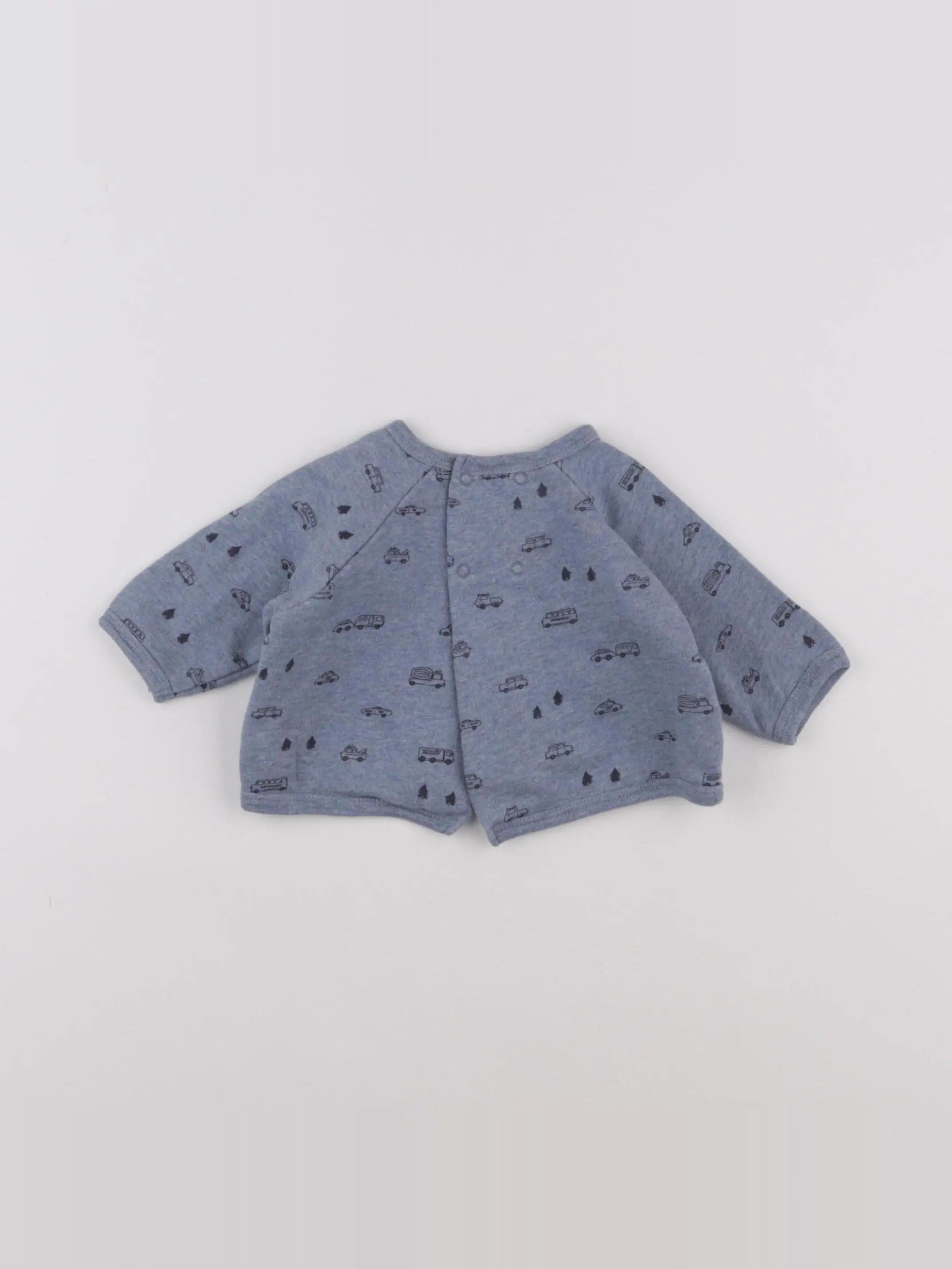 Boutchou - sweat bleu - 3 mois
