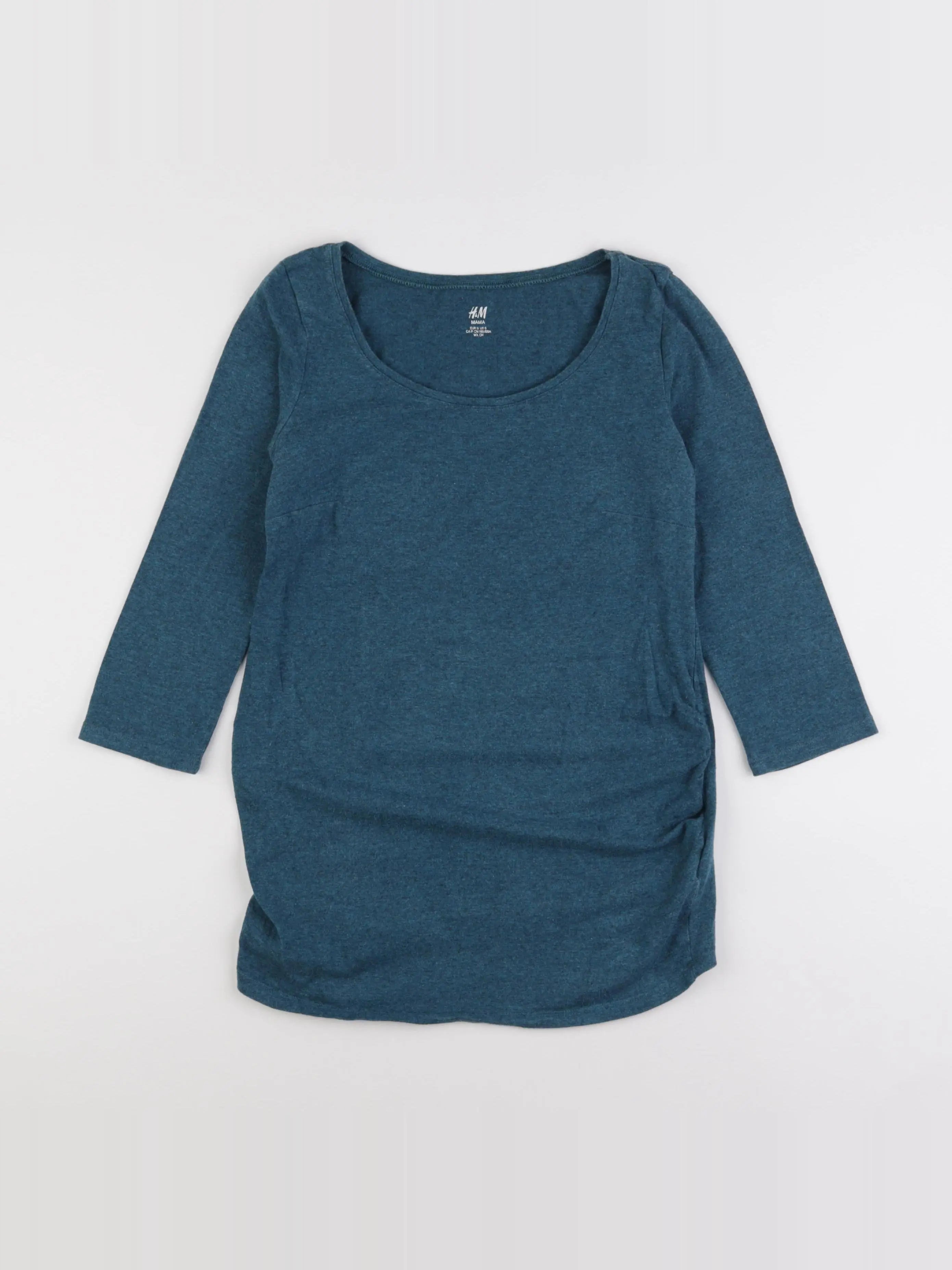 H&M - tee-shirt grossesse bleu - s