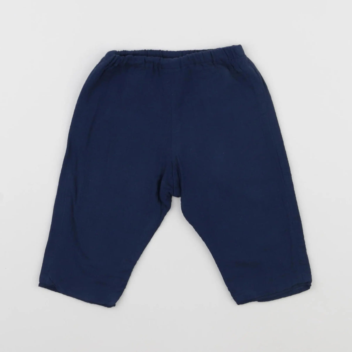 Bonton - pantalon bleu - 12 mois