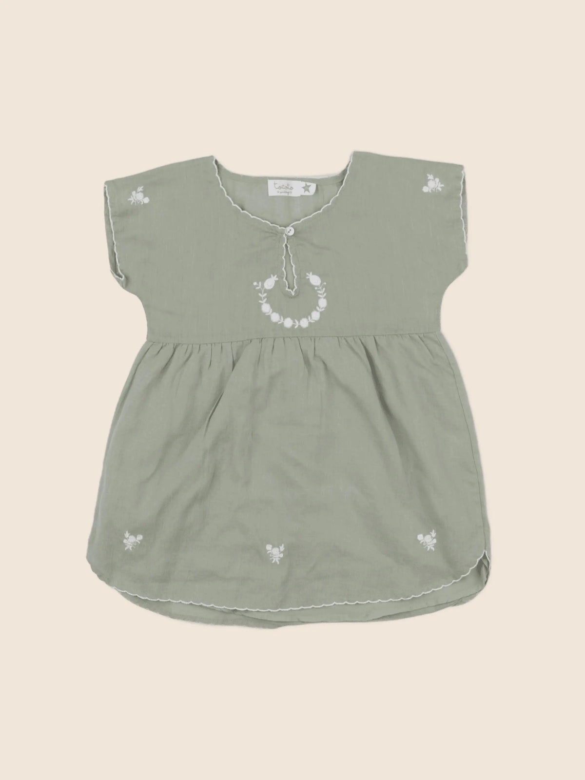 Tocoto vintage - robe vert - 18 mois