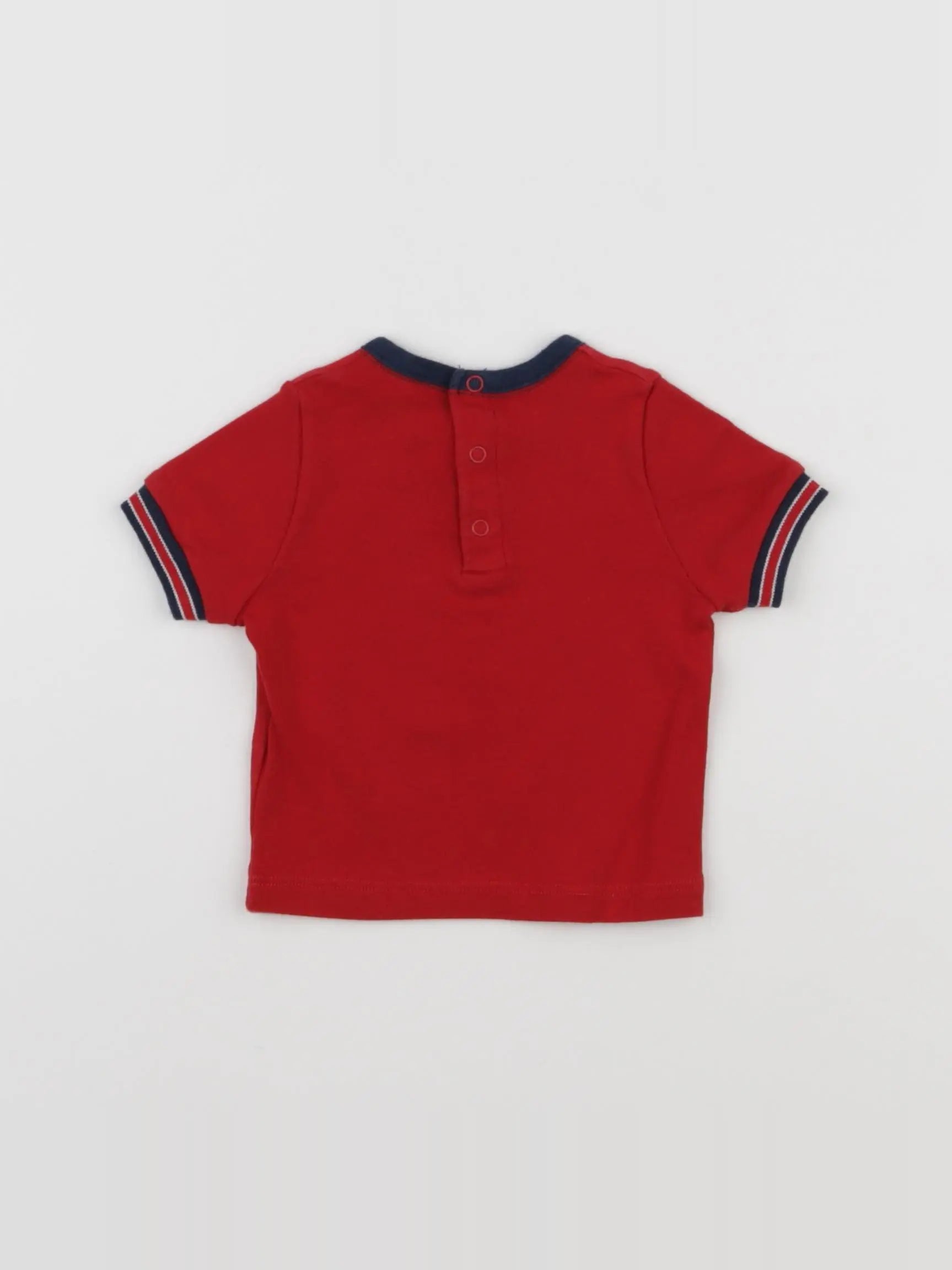 Petit Bateau - tee-shirt rouge - 3 mois