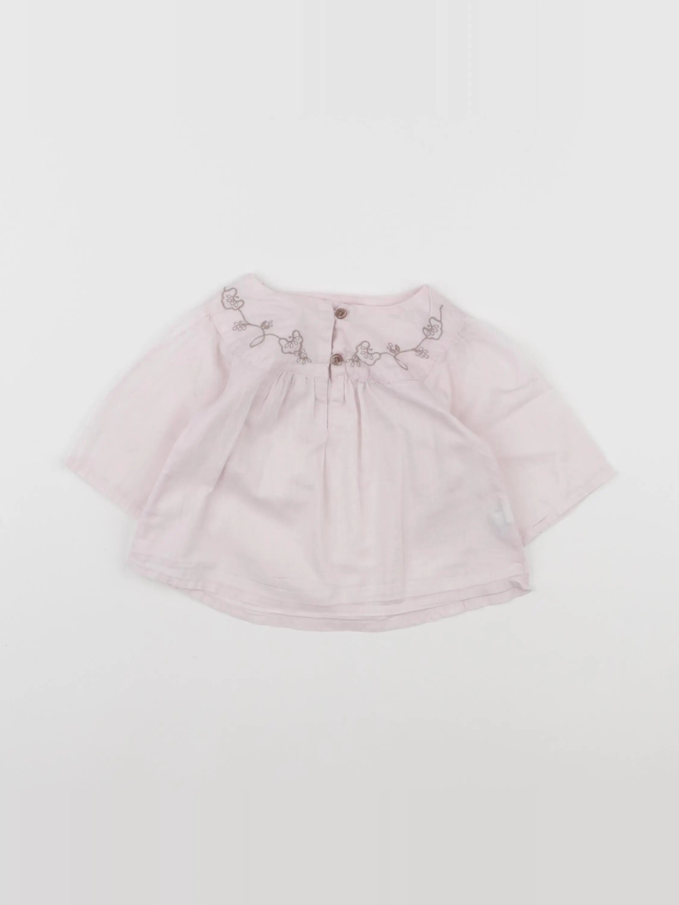 Natalys - blouse rose - 3 mois