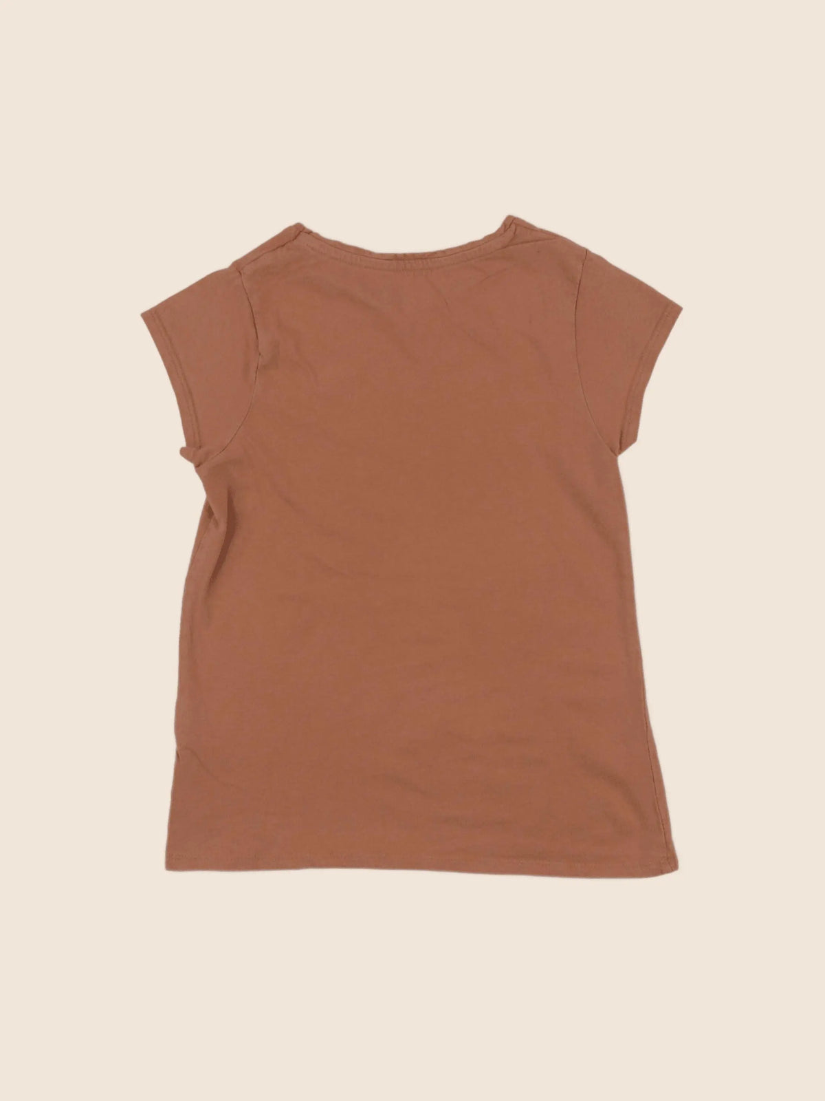 Vertbaudet - tee-shirt marron - 8 ans