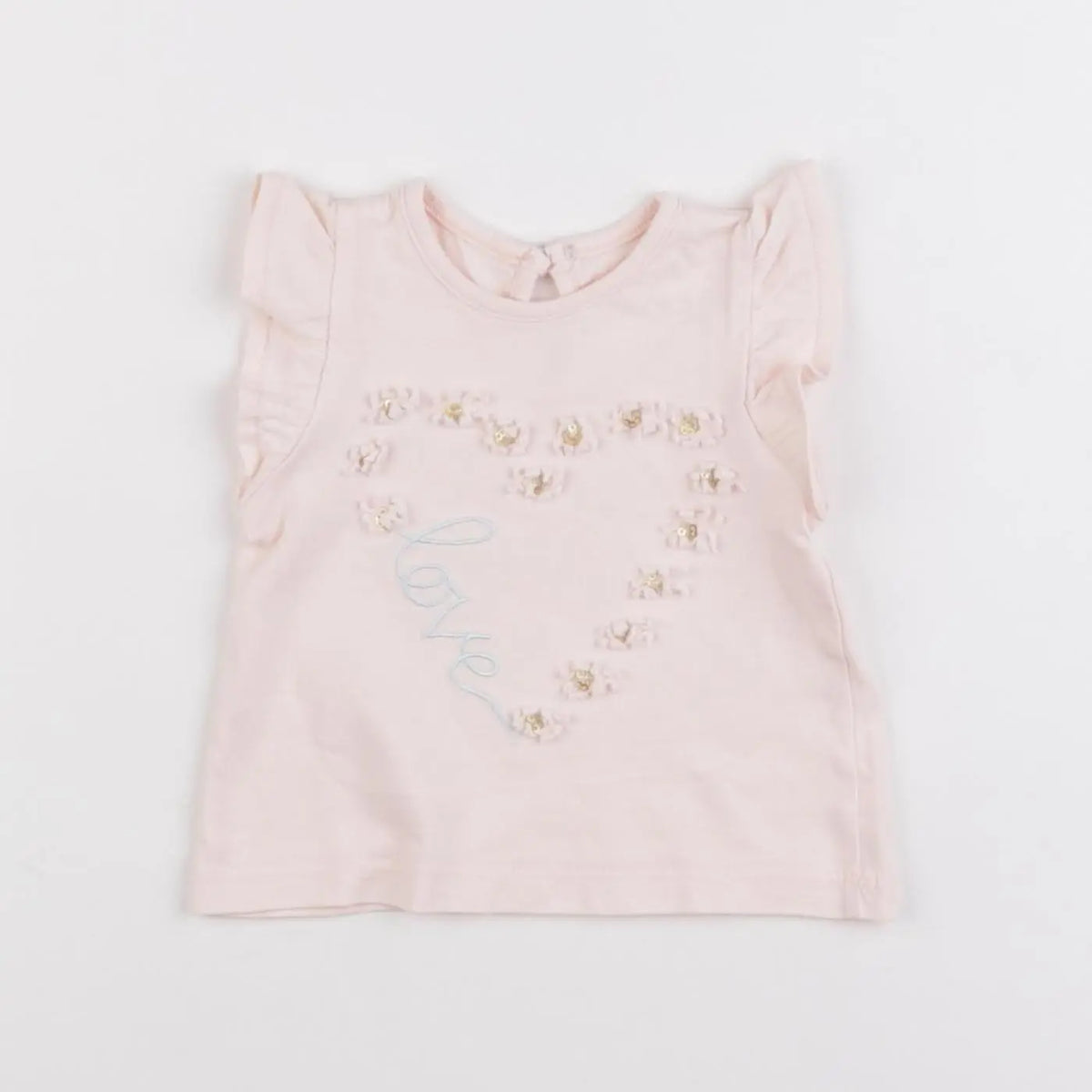 Vertbaudet - tee-shirt rose - 3 mois