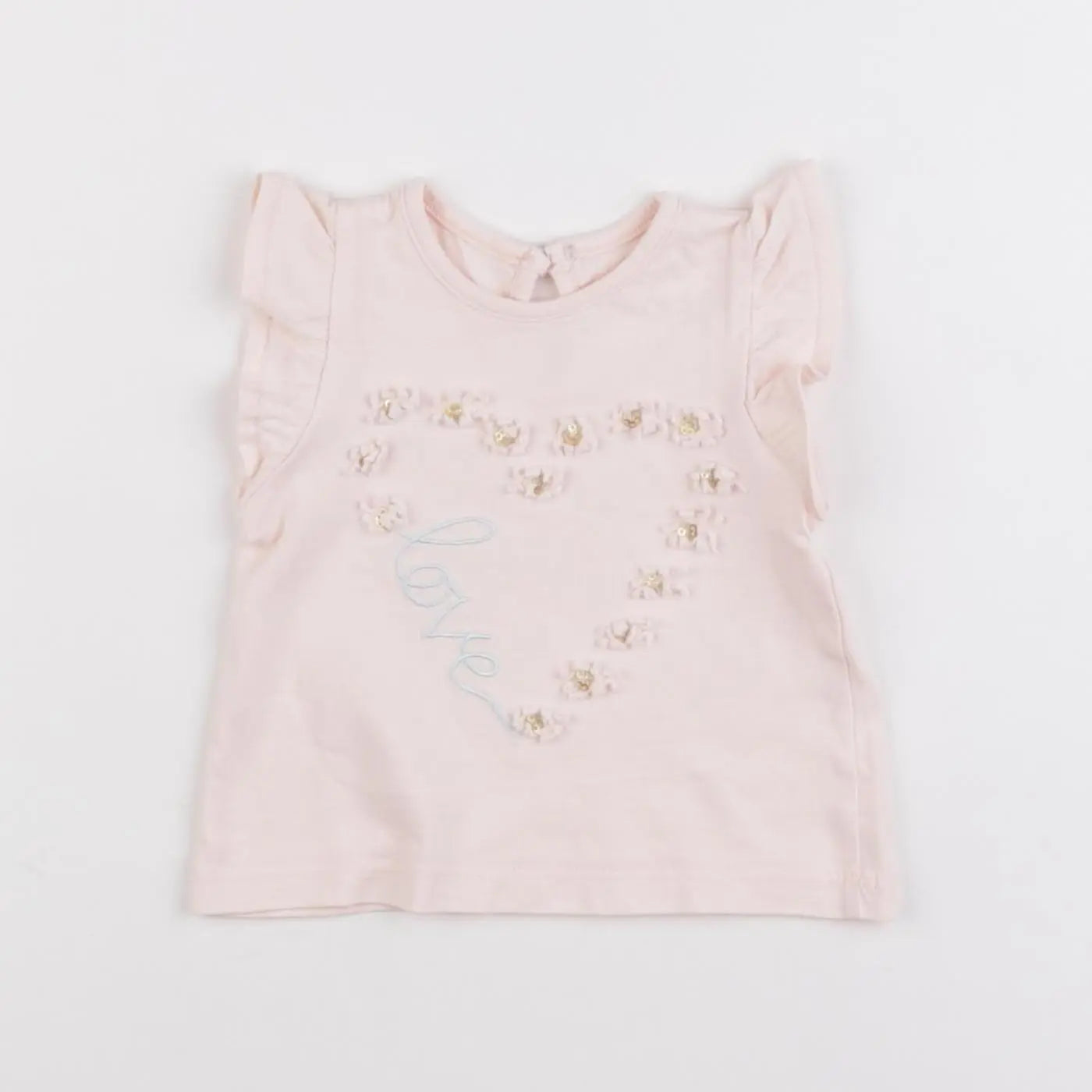 Vertbaudet - tee-shirt rose - 3 mois