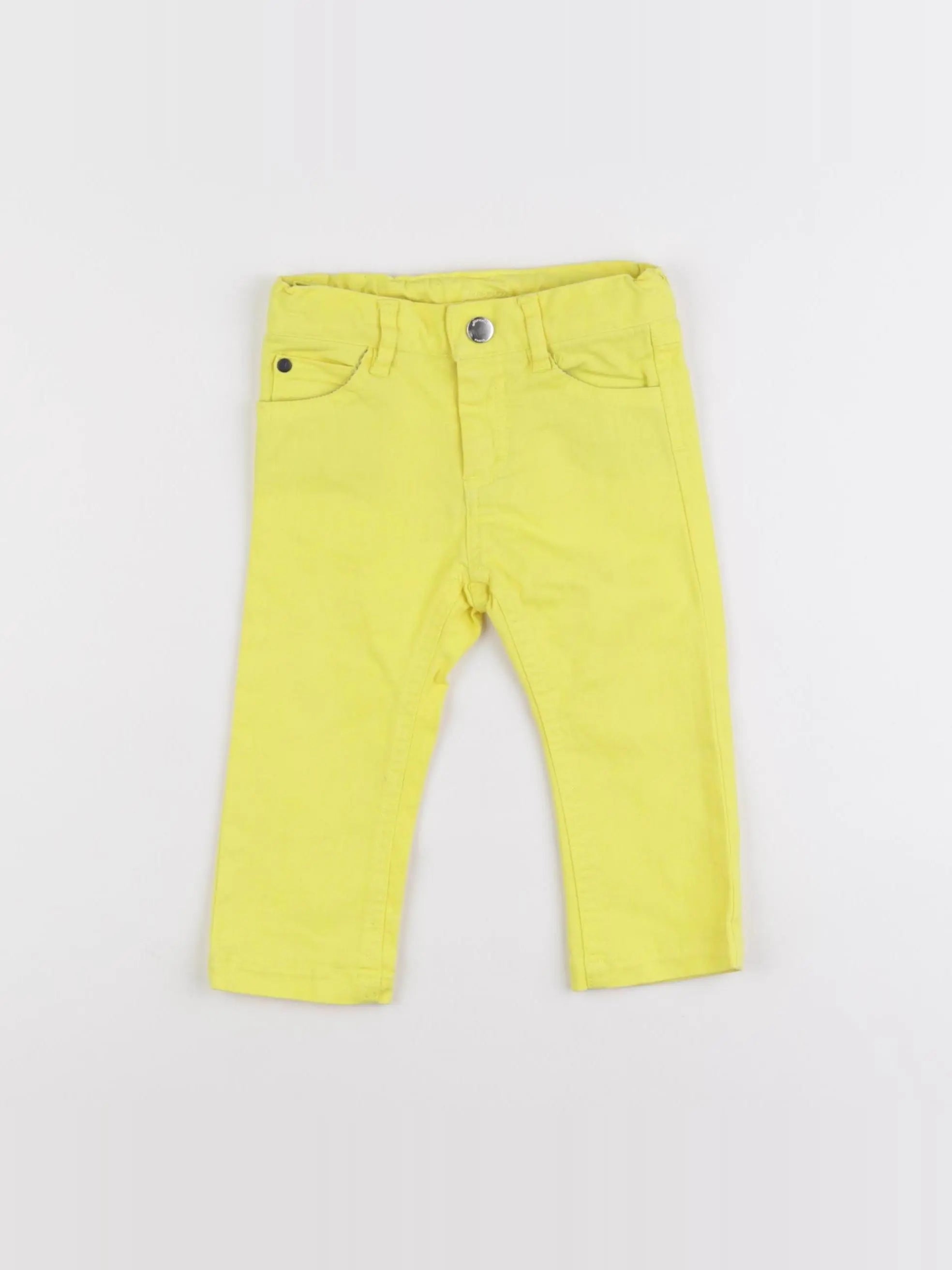 Jacadi - jean jaune fluo - 12 mois