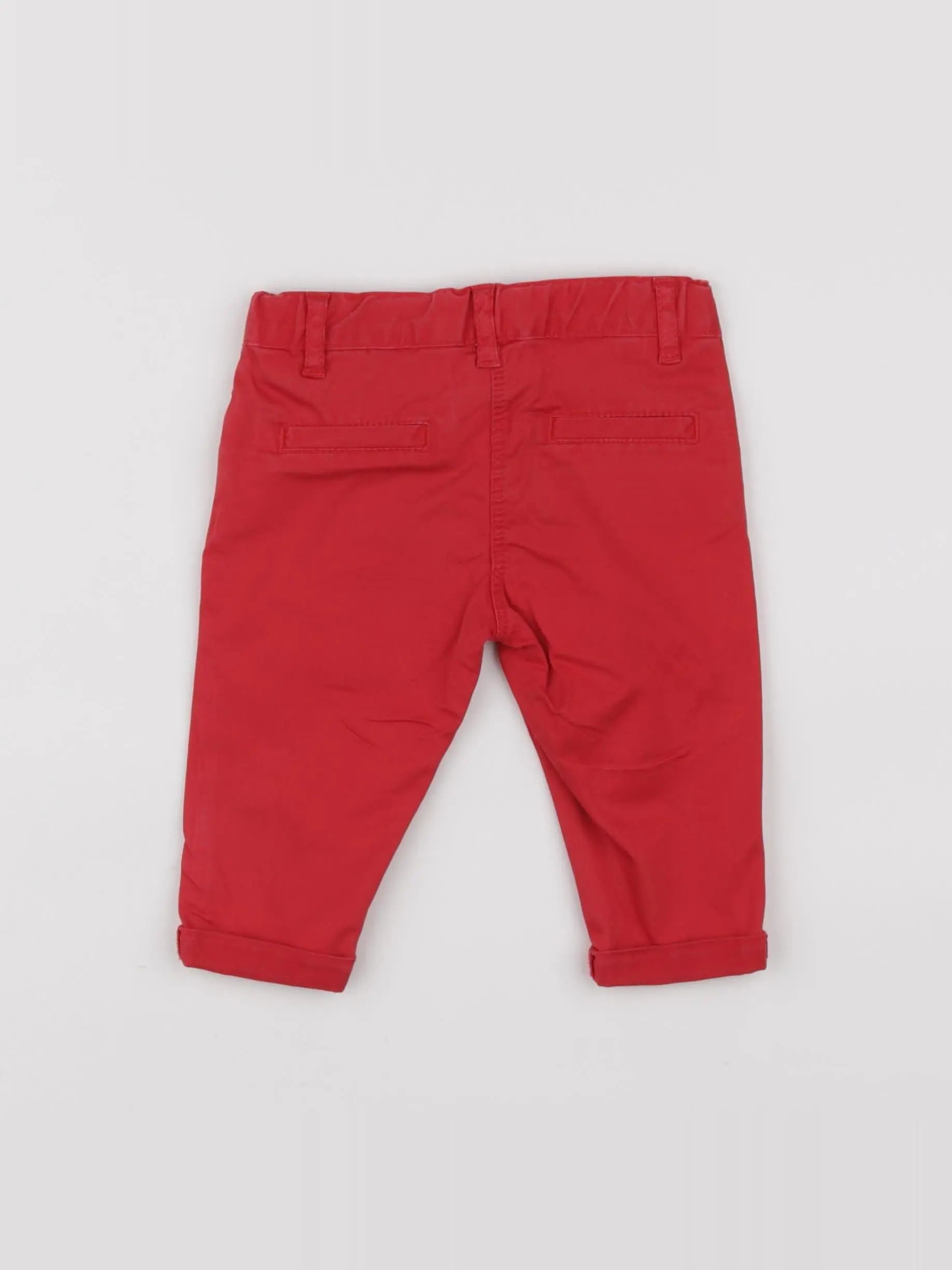 Petit Bateau - pantalon rouge - 6 mois