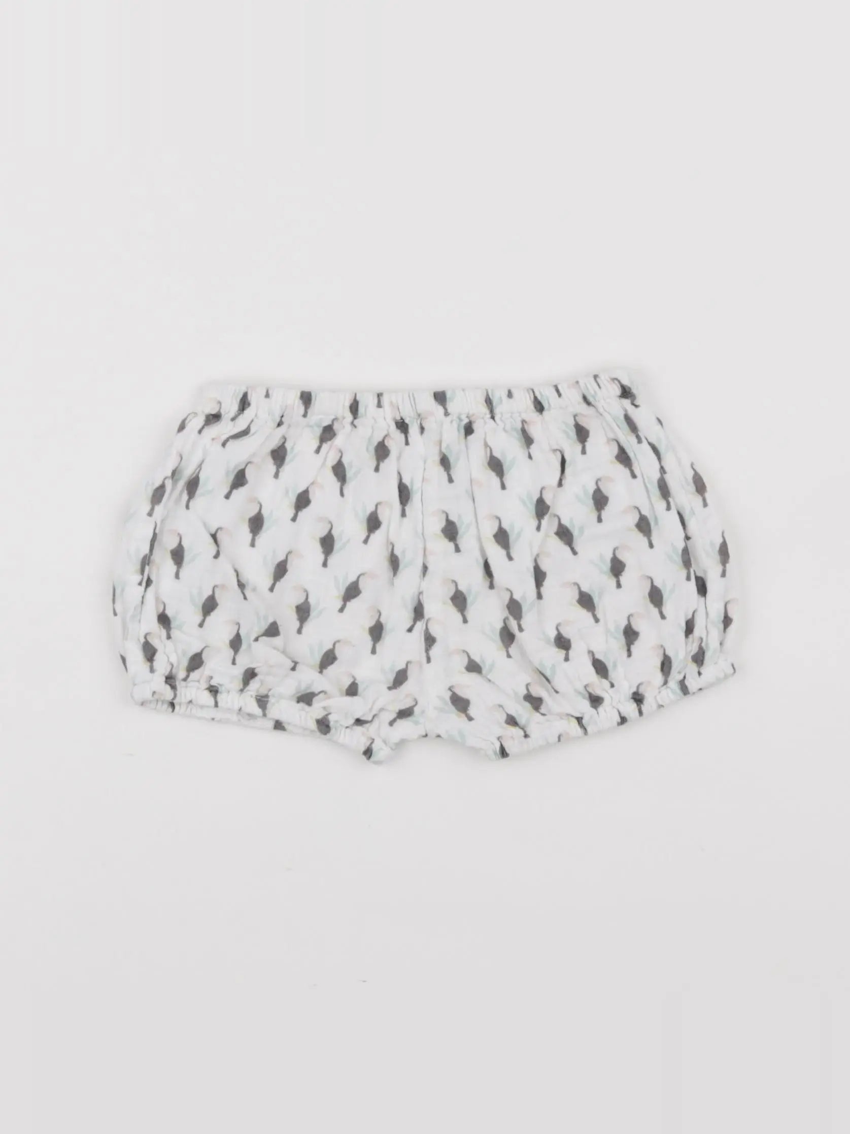 Bouchara - bloomer blanc, gris - 9 mois