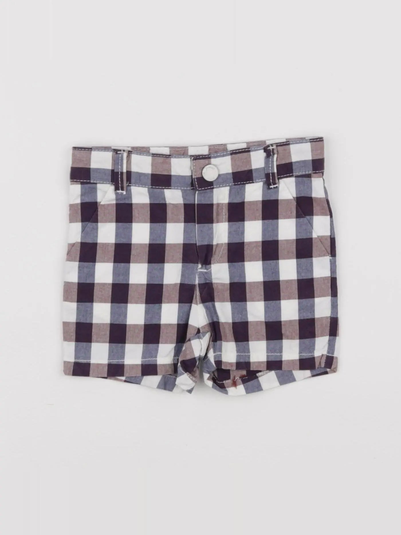 Jacadi - short blanc, marron - 6 mois
