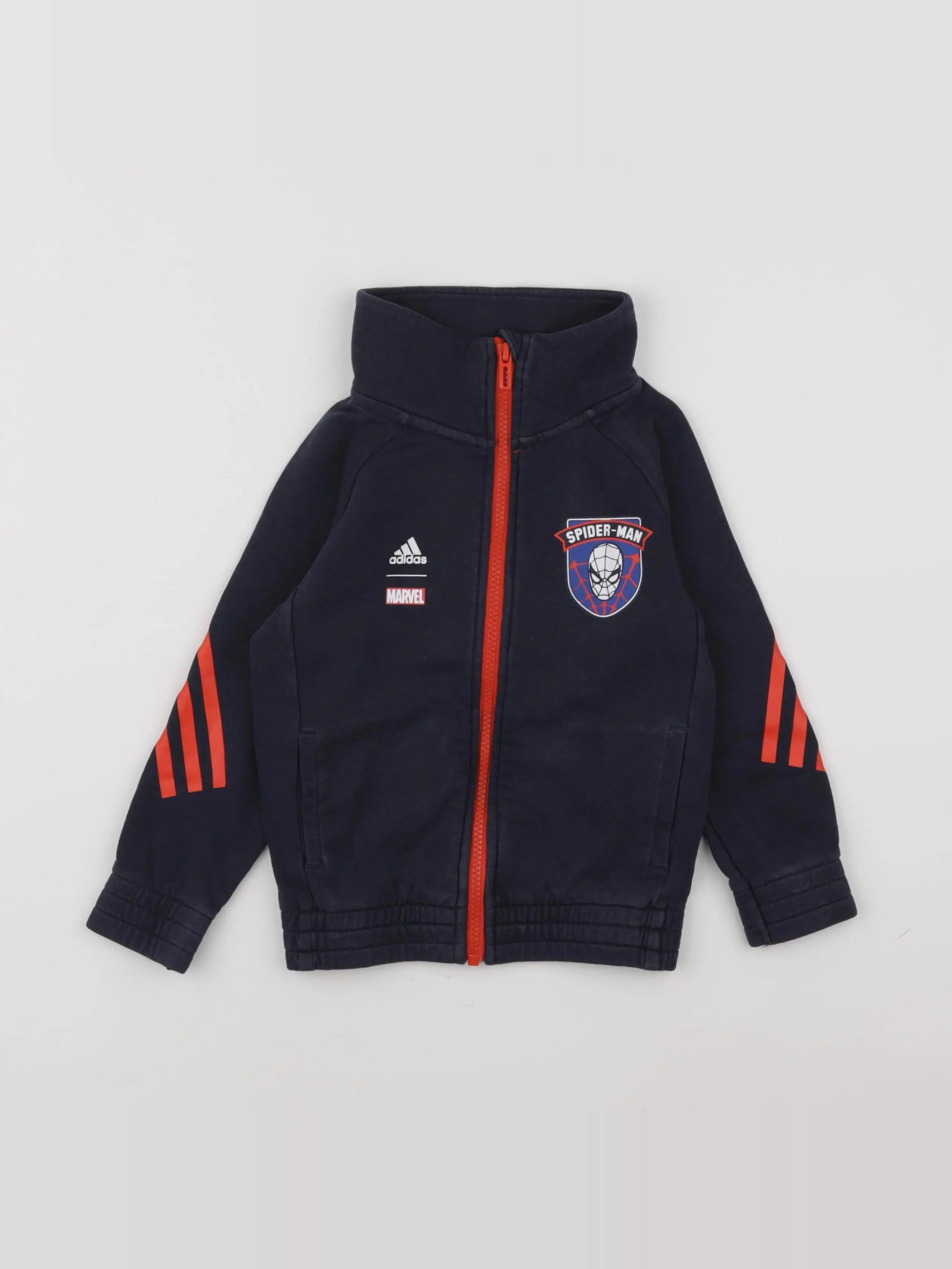 Adidas - sweat bleu - 2/3 ans